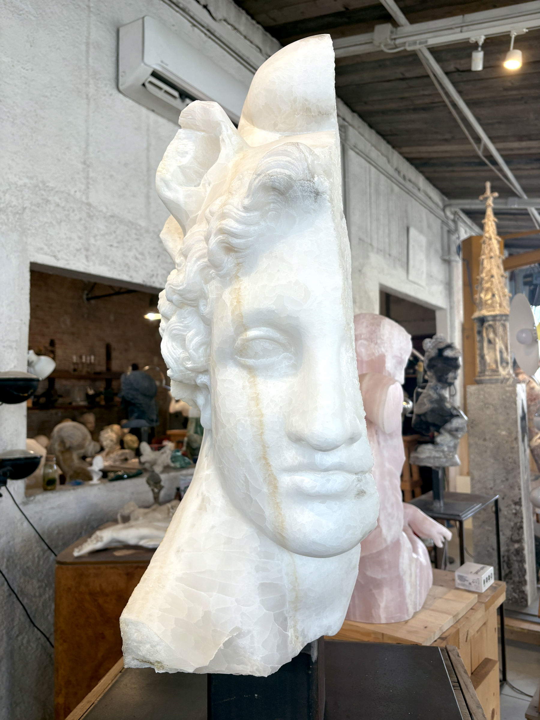 Massimiliano Pelletti's studio and works. Photo: Noemi Capoccia
