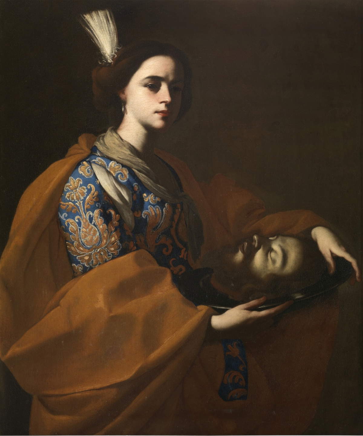 Massimo Stanzione and workshop, Salome with the Head of the Baptist (c. 1645; oil on canvas, 107 x 87 cm)