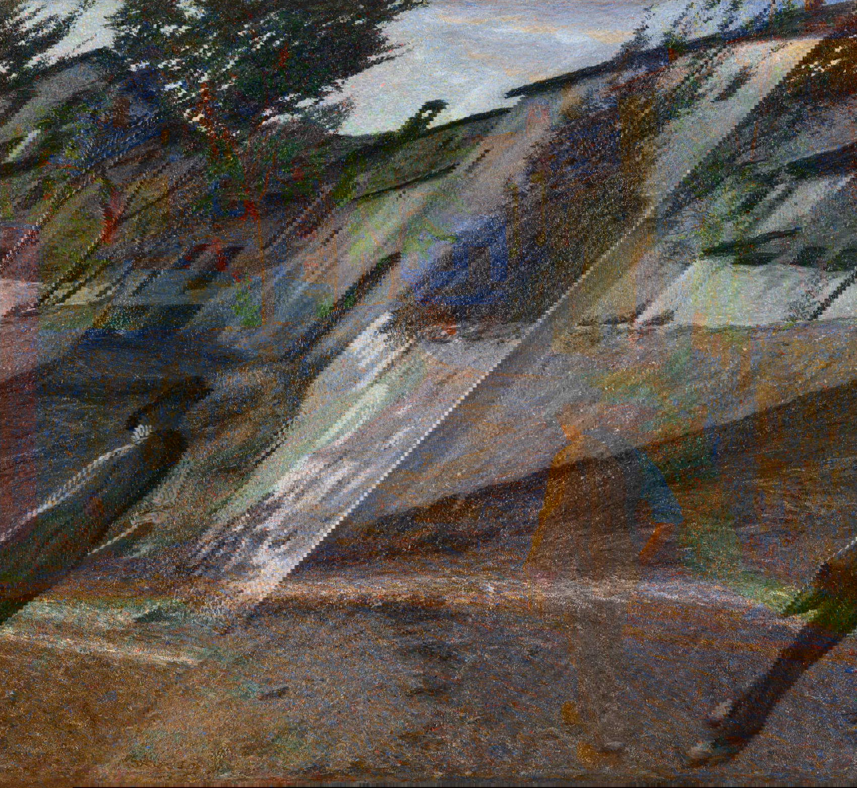 Matteo Olivero, And Curses to the Day that Remains Servitude (1904 -1905; oil on canvas, 89 &times; 97 cm)