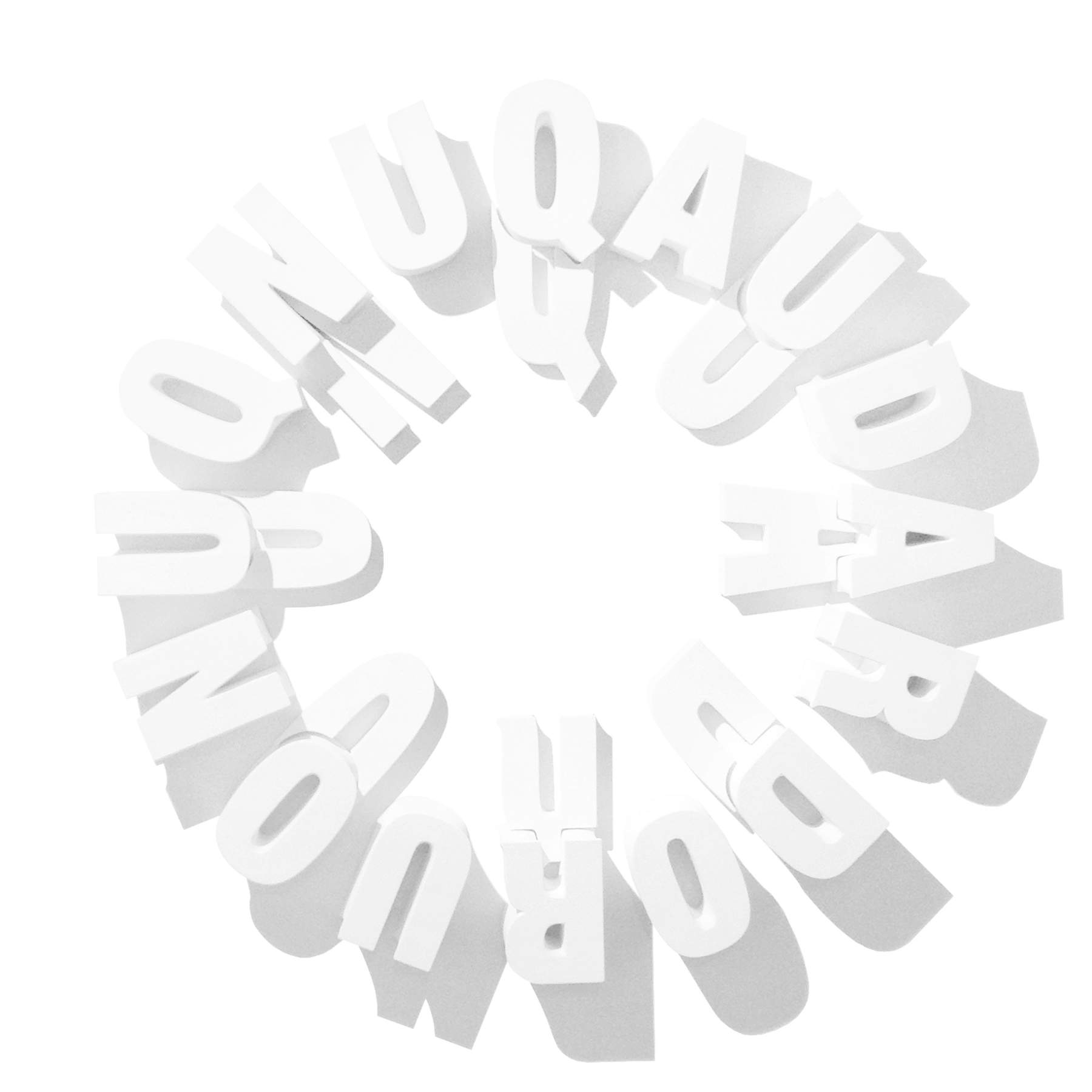 Maurizio Arcangeli, Single Plate? (2013; acrylic on shaped canvas 24 pieces, diameter 125 cm, thickness 4 to 12 cm)