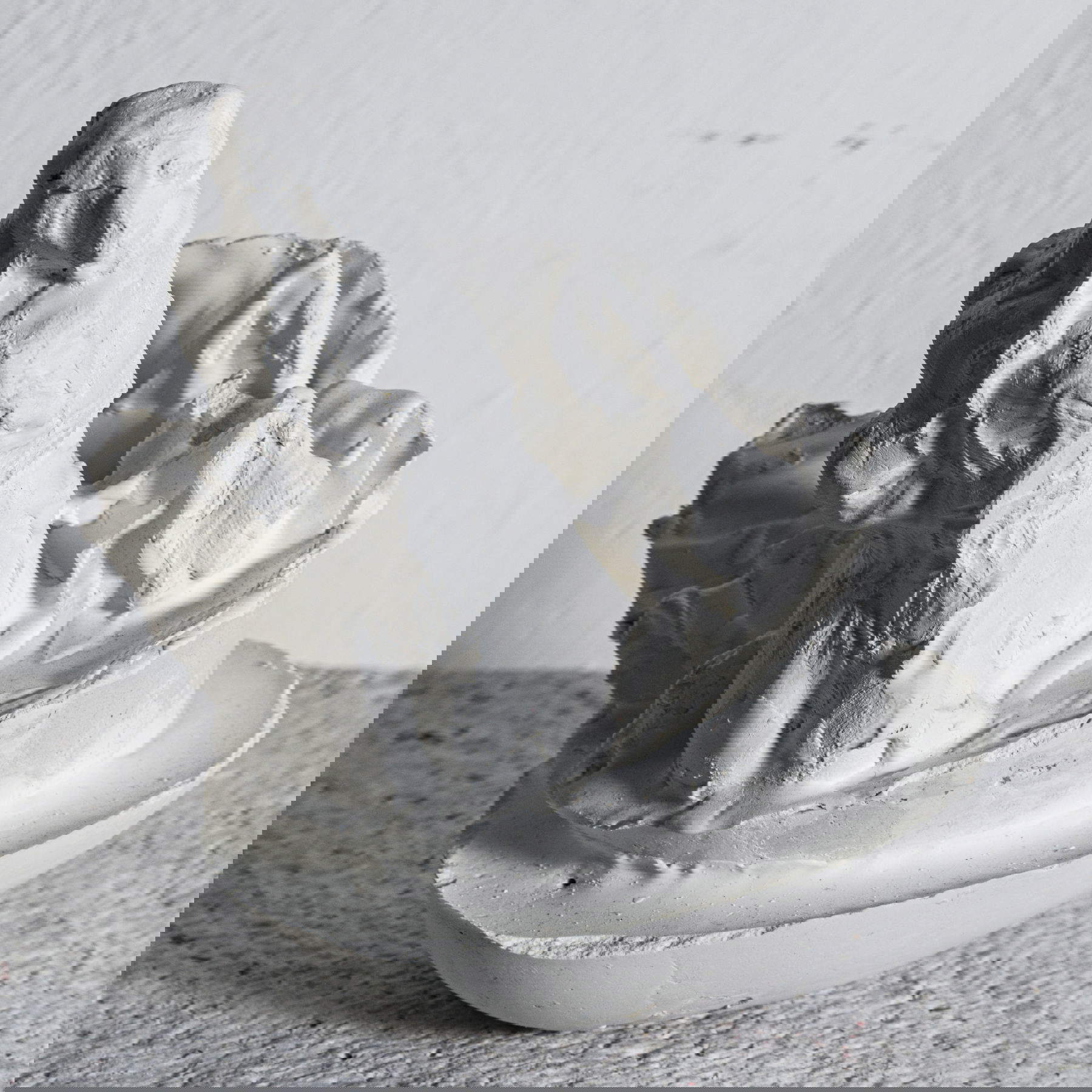 Maurizio Pierfranceschi, 12b Animula VII (2026; plaster, 14 x 12 x 11 cm)