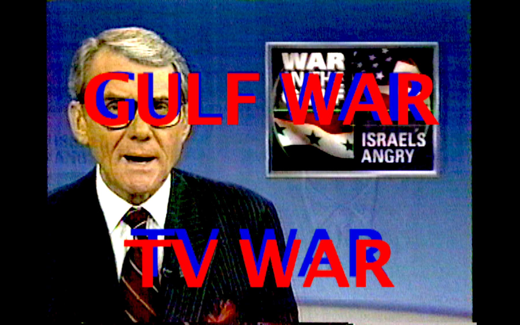 Michel Auder, Gulf War TV War (Guerre du Golfe, guerre télévisée) (1991, monté en 2017 ; vidéos Hi8 et Mini-DV transférées sur support vidéo numérique, durée 102', édition 3/5). Avec l&rsquo;aimable autorisation de l&rsquo;artiste et de la Galerie Fonti, Naples