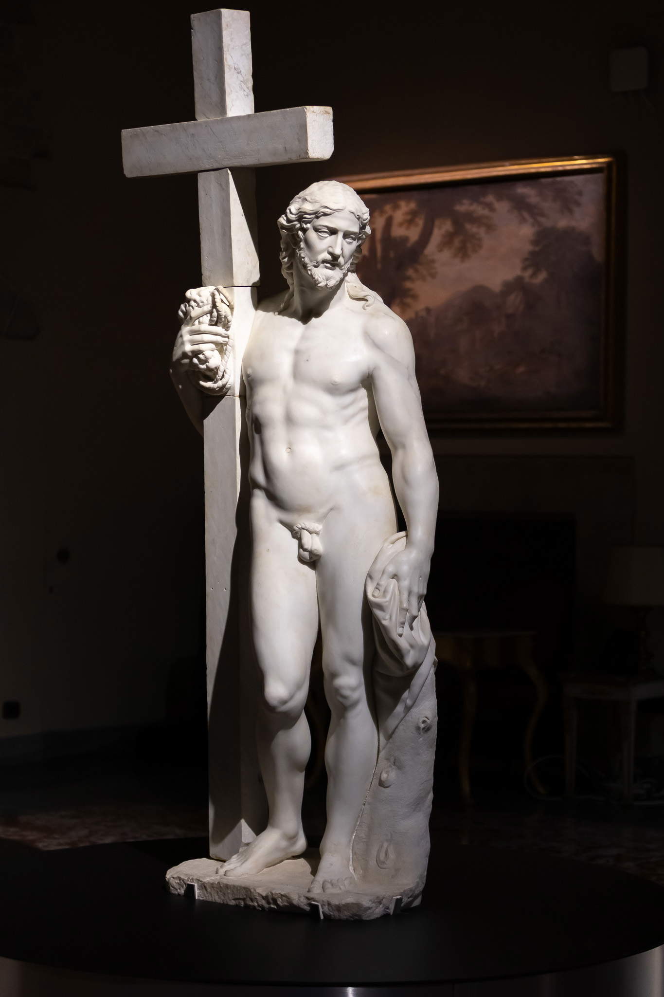Miguel Ángel, Cristo Giustiniani (c. 1514-1516; mármol; Bassano Romano, San Vincenzo). Foto: Fundación Federico II