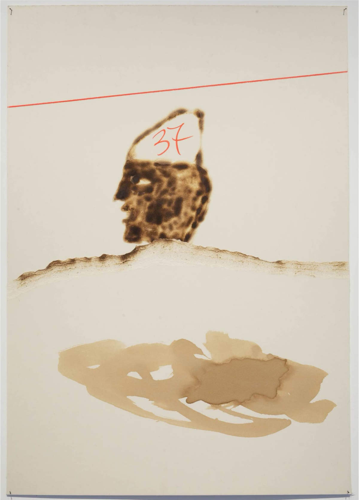 Mimmo Paladino, Ohne Titel (Storyboard) (2018; Mischtechnik auf Karton, 103 &times; 72 cm).  Mit freundlicher Genehmigung des Archivs Mimmo Paladino