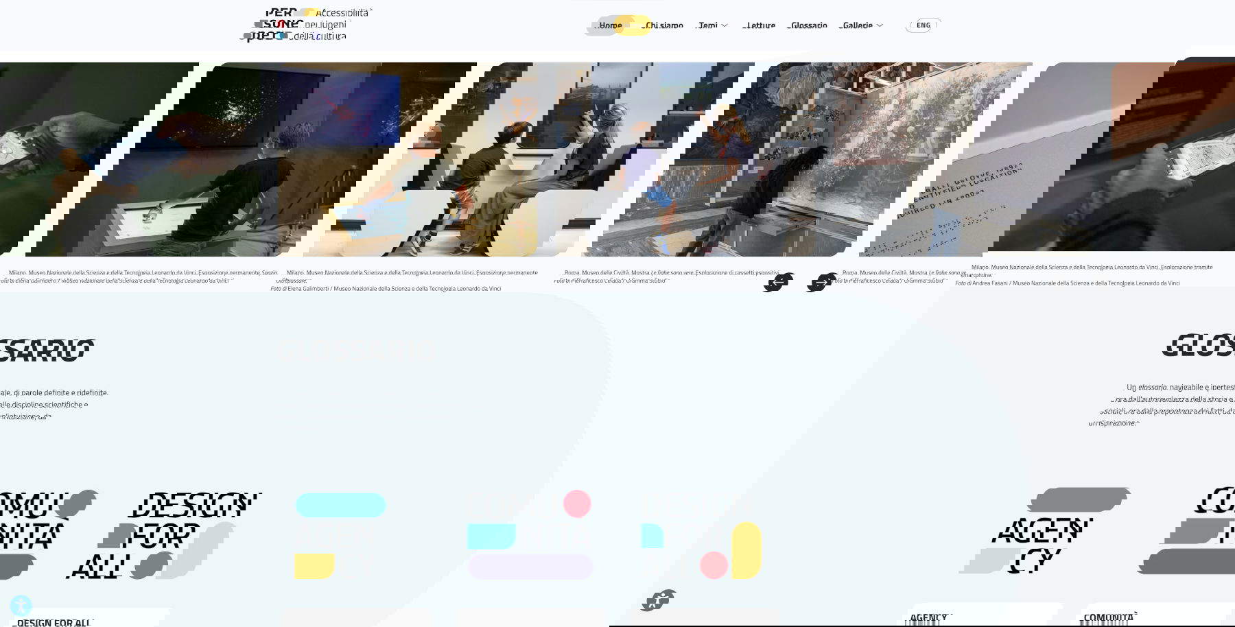 Personper.it, Glossar-Bildschirm. Foto: Ministerium für Kultur