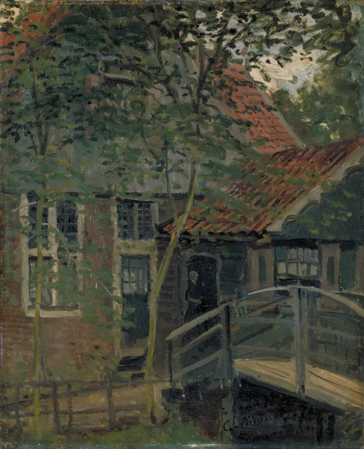 Claude Monet, Passerella a Zaandam (1871; olio su tela; Macon, Mus&eacute;e des Ursulines)