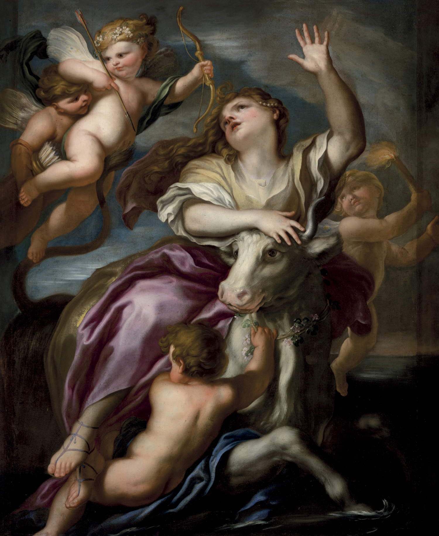 Domenico Piola, Der Raub der Europa (um 1670; Öl auf Leinwand, 173 x 140 cm; Genua, Sammlung BPER)