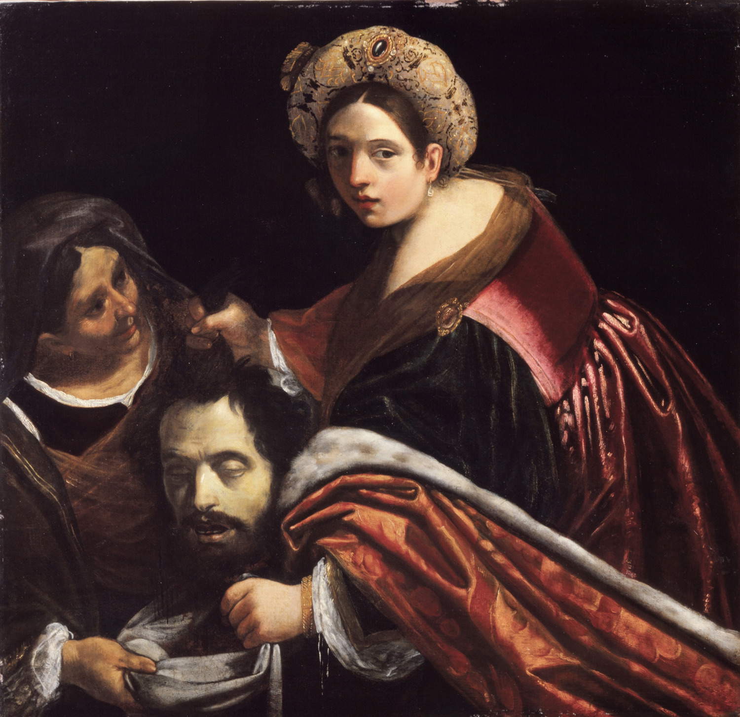Giacomo Cavedoni, Judith mit dem Haupt des Holofernes (um 1620; Öl auf Leinwand, 106 x 112 cm; Modena, Sammlung BPER)