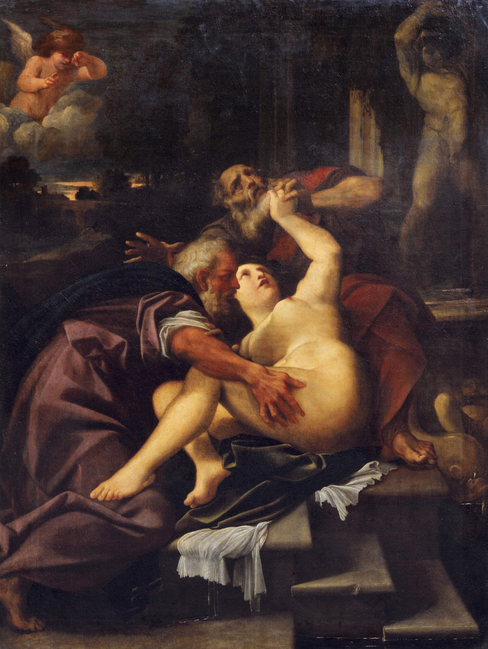 Ludovico Carracci, Susanna und die alten Männer (um 1590; Öl auf Leinwand, 169 x 128 cm; Modena, Sammlung BPER)
