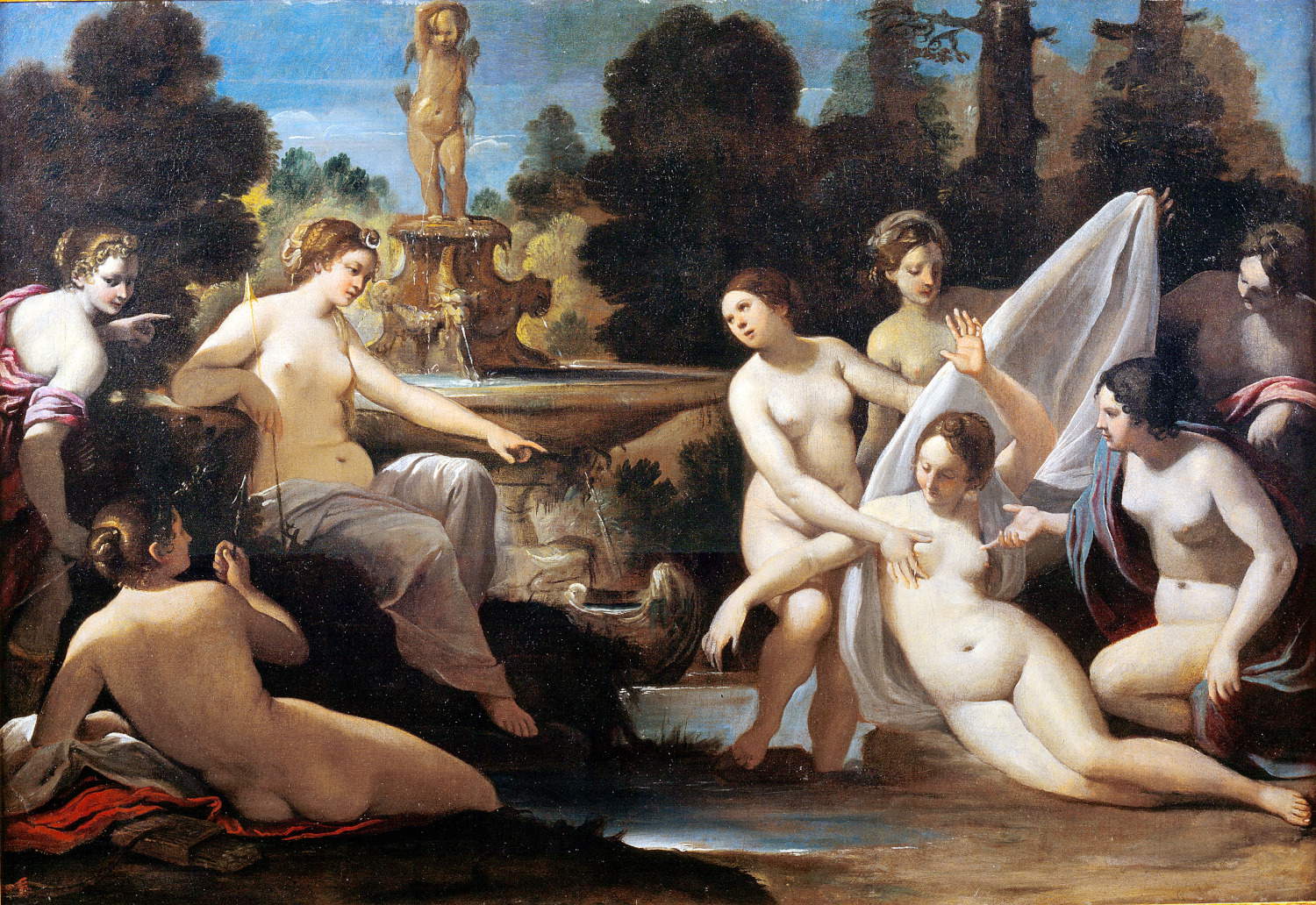 Sisto Badalocchi, Diana und Calisto (um 1610; Öl auf Leinwand, 64,5 x 93 cm; Modena, Sammlung BPER)