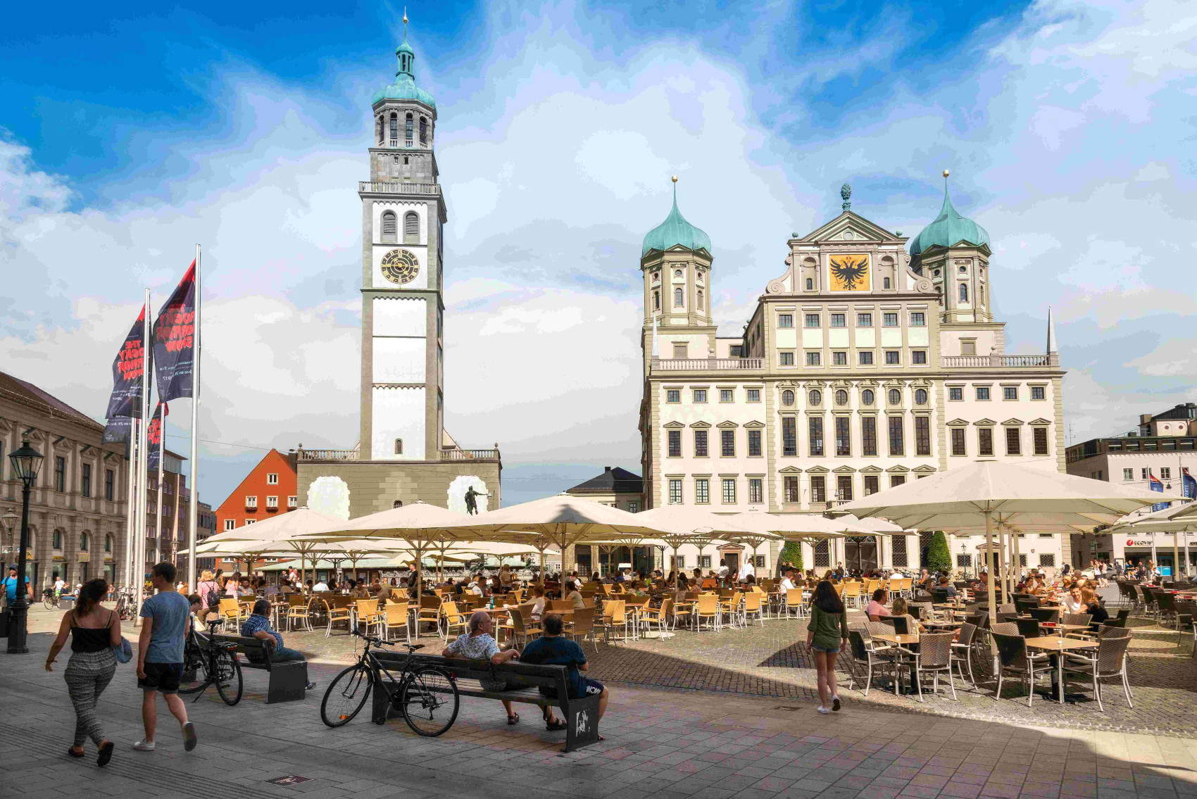 Augsburg City Hall and the Perlach Tower &copy; Regio Augsburg Tourismus GmbH, Thomas Linkel