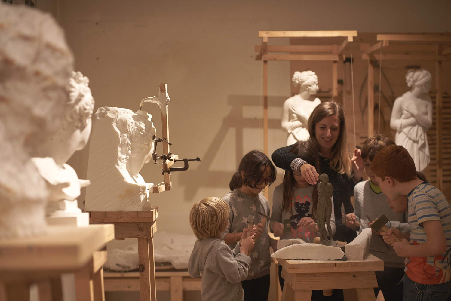 Educational workshops at the Antonio Canova Gypsotheca Museum. Photo credits: Otium Studio
