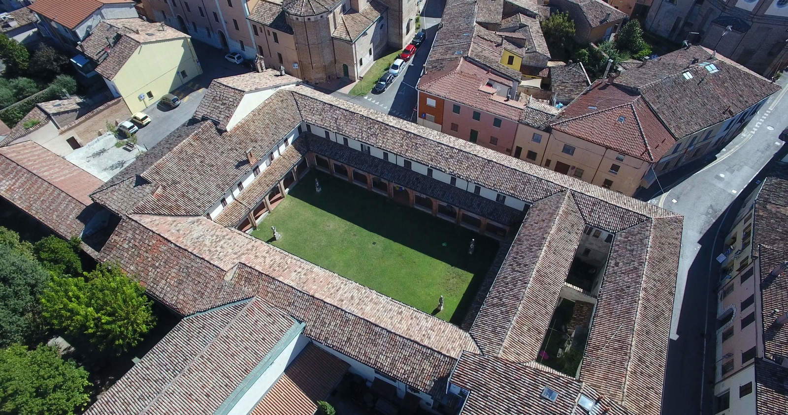 Cappuccine Civic Museum, aerial photograph