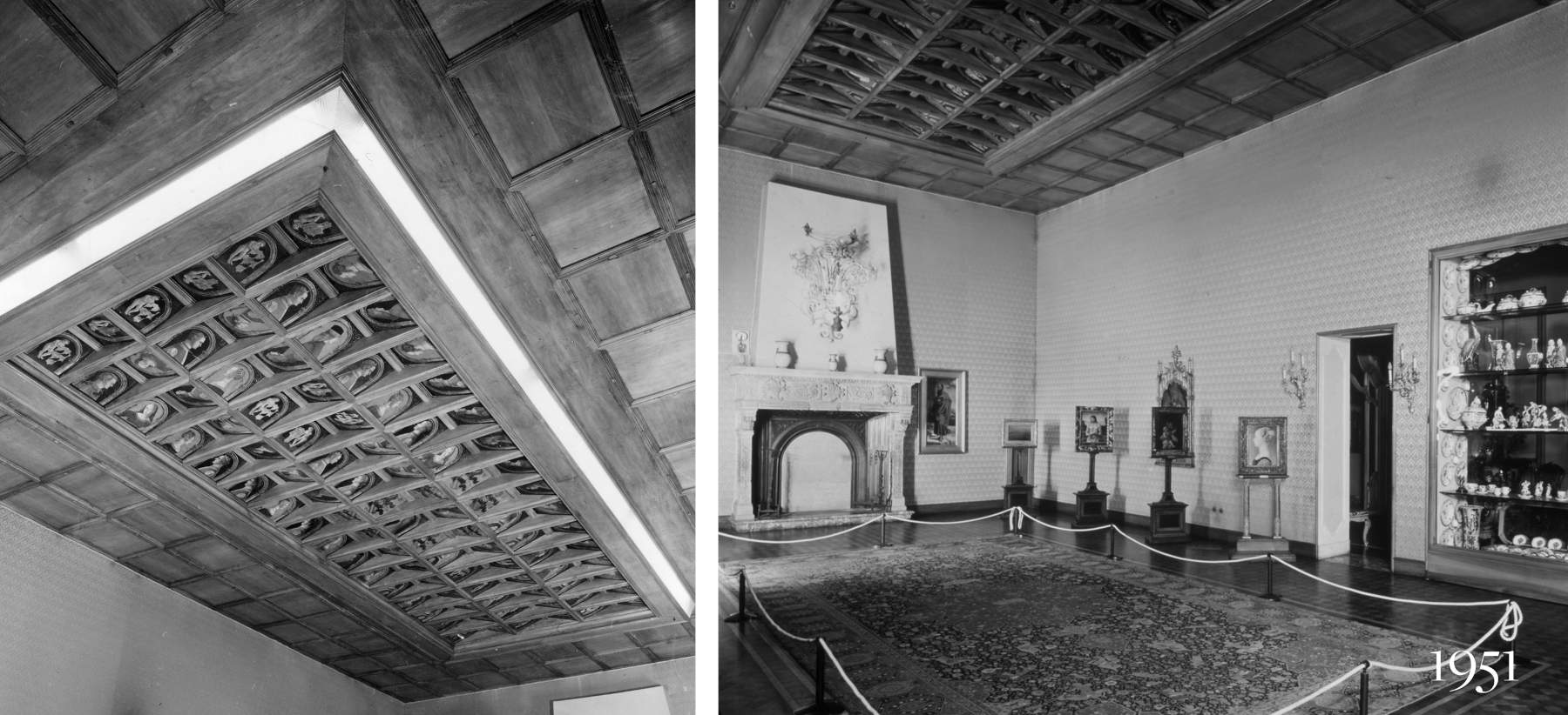 La restauration du Salon doré.