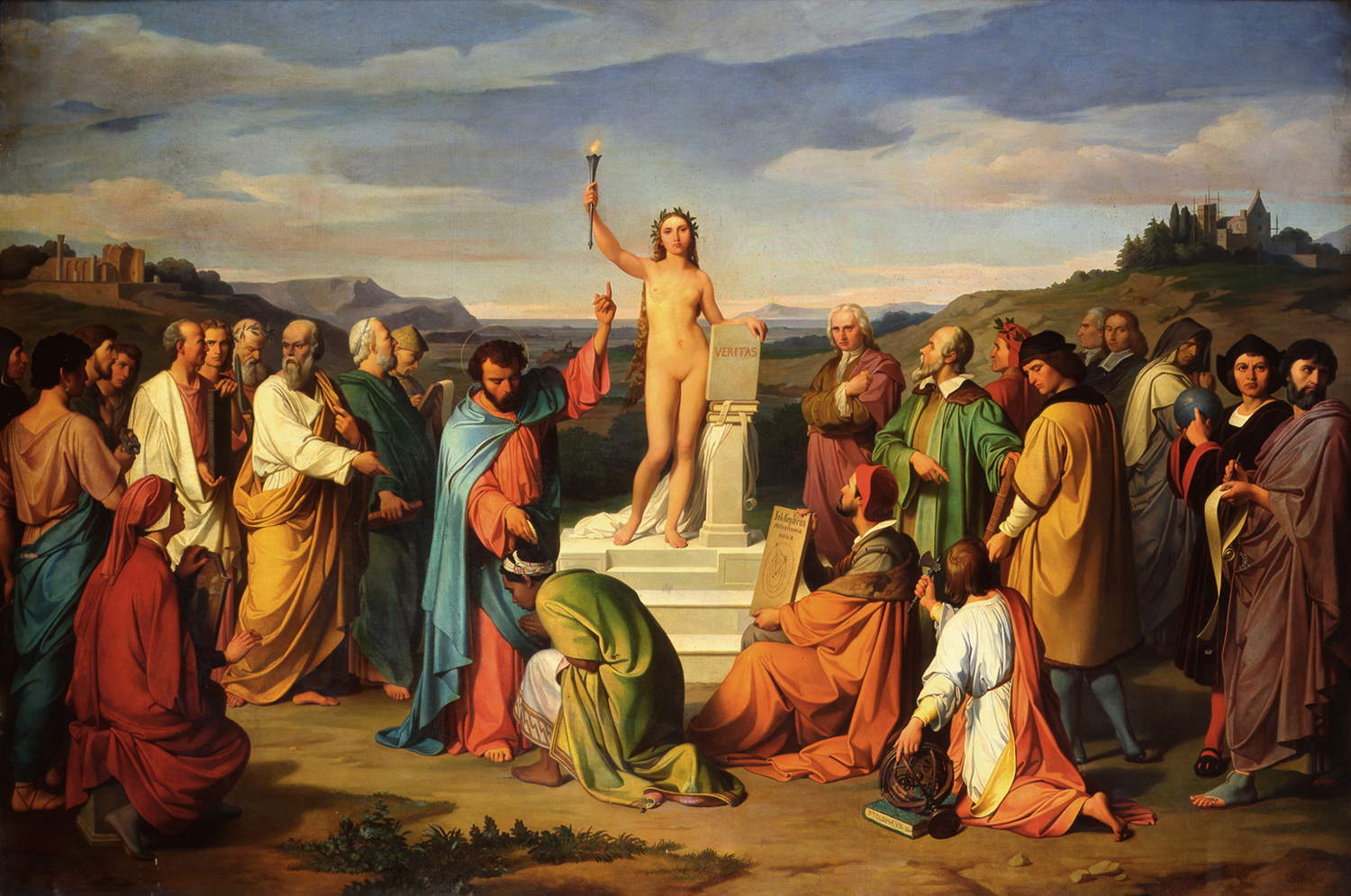 Luigi Mussini, El triunfo de la verdad (1848; óleo sobre lienzo, 143,5 x 213 cm; Milán, Academia de Bellas Artes de Brera) &copy; Academia de Bellas Artes de Brera, Milán - MiC