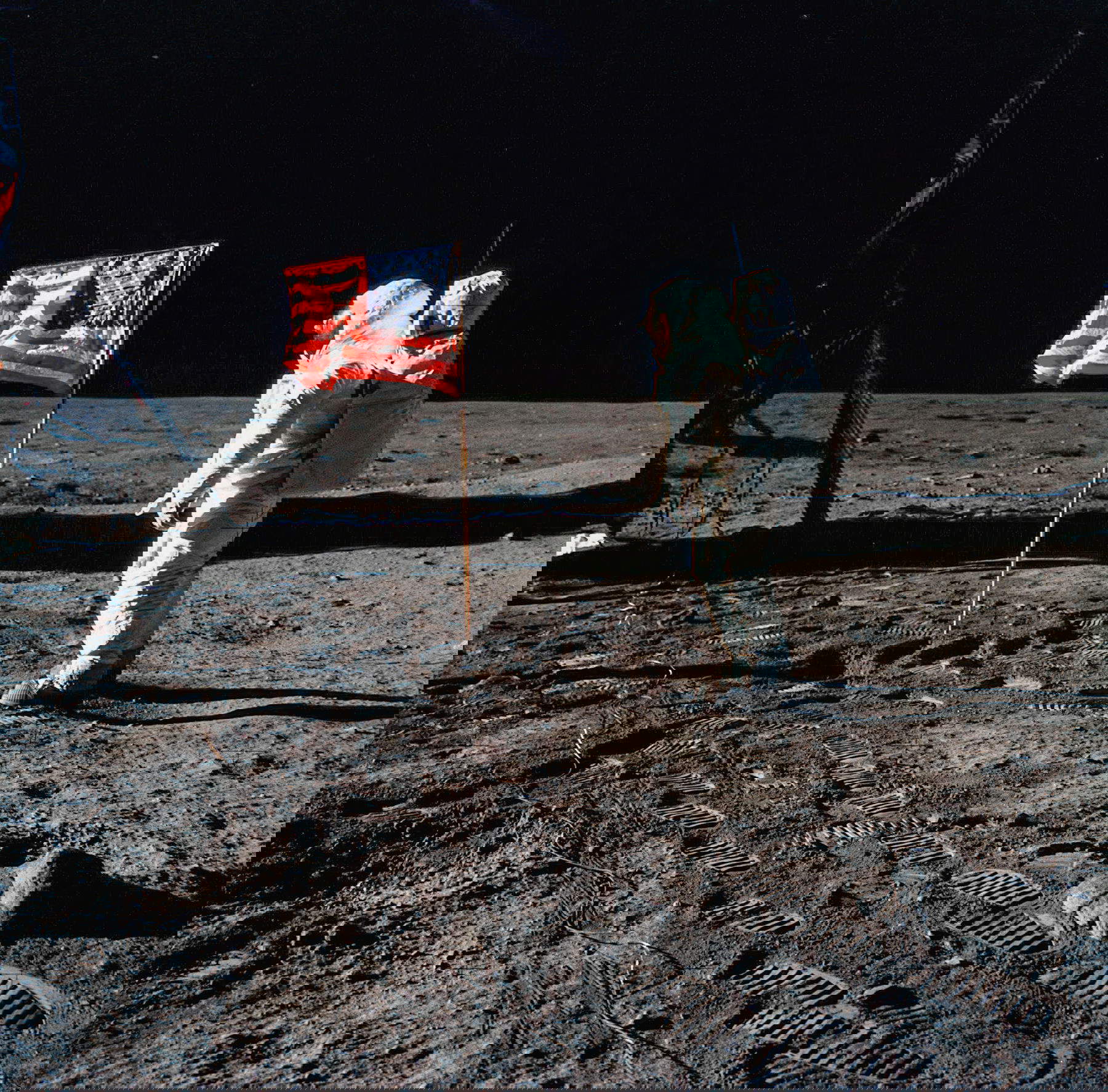 NASA, Moon Landing (1969) Courtesy NASA.