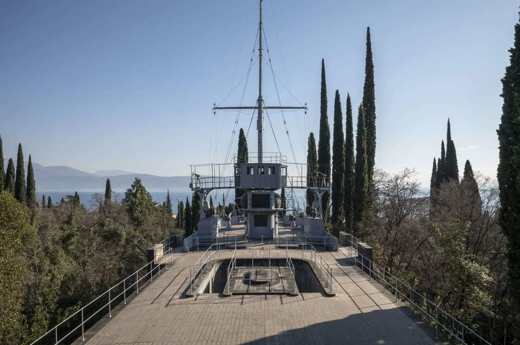 Le navire « Puglia » au Vittoriale. Photo : Fondation Vittoriale degli Italiani