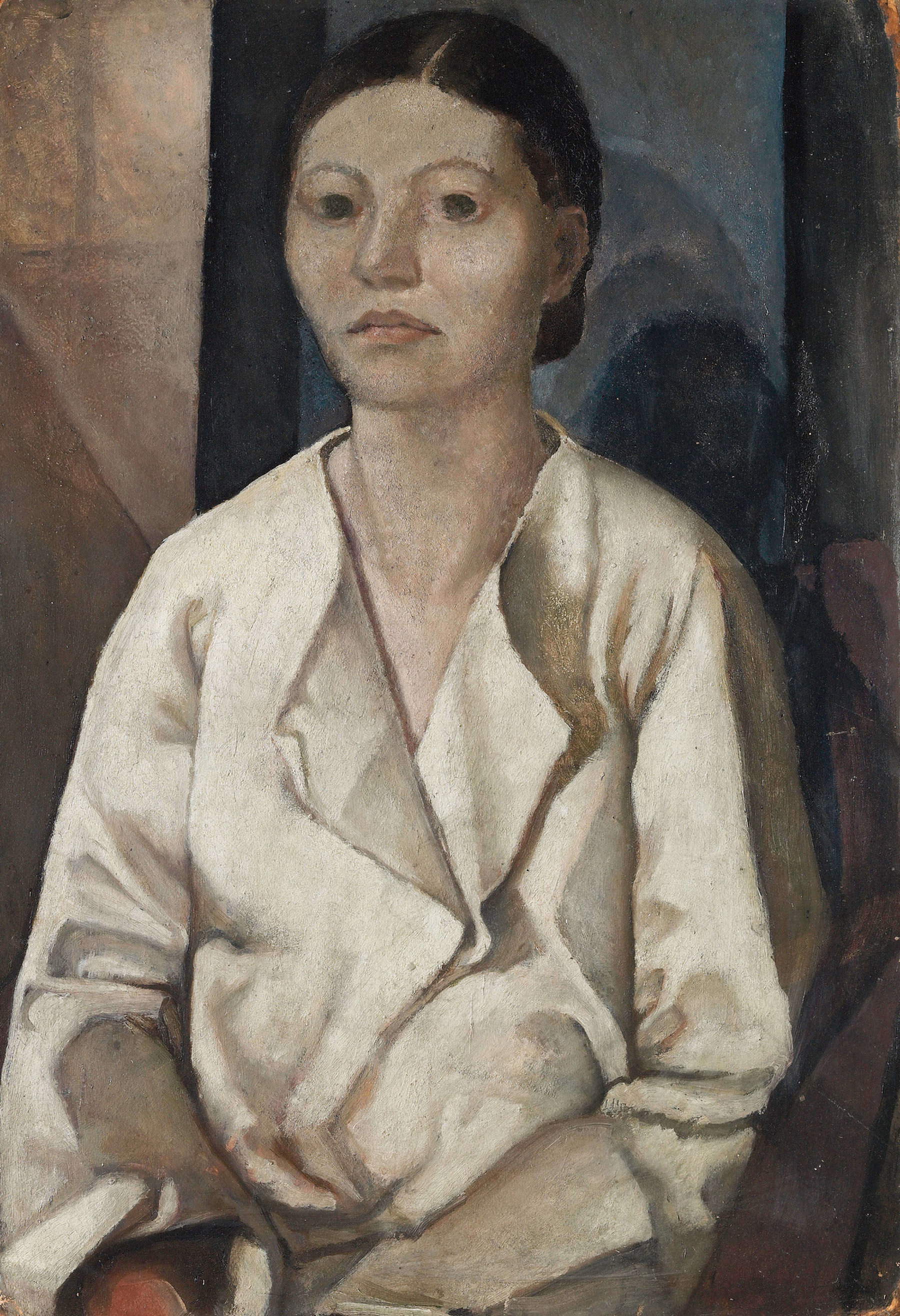 In the Marchesini Collection, Daphne Maugham (c. 1927; oil on cardboard, 72 x 49.5 cm; Turin, Malvano Marchesini Archive)