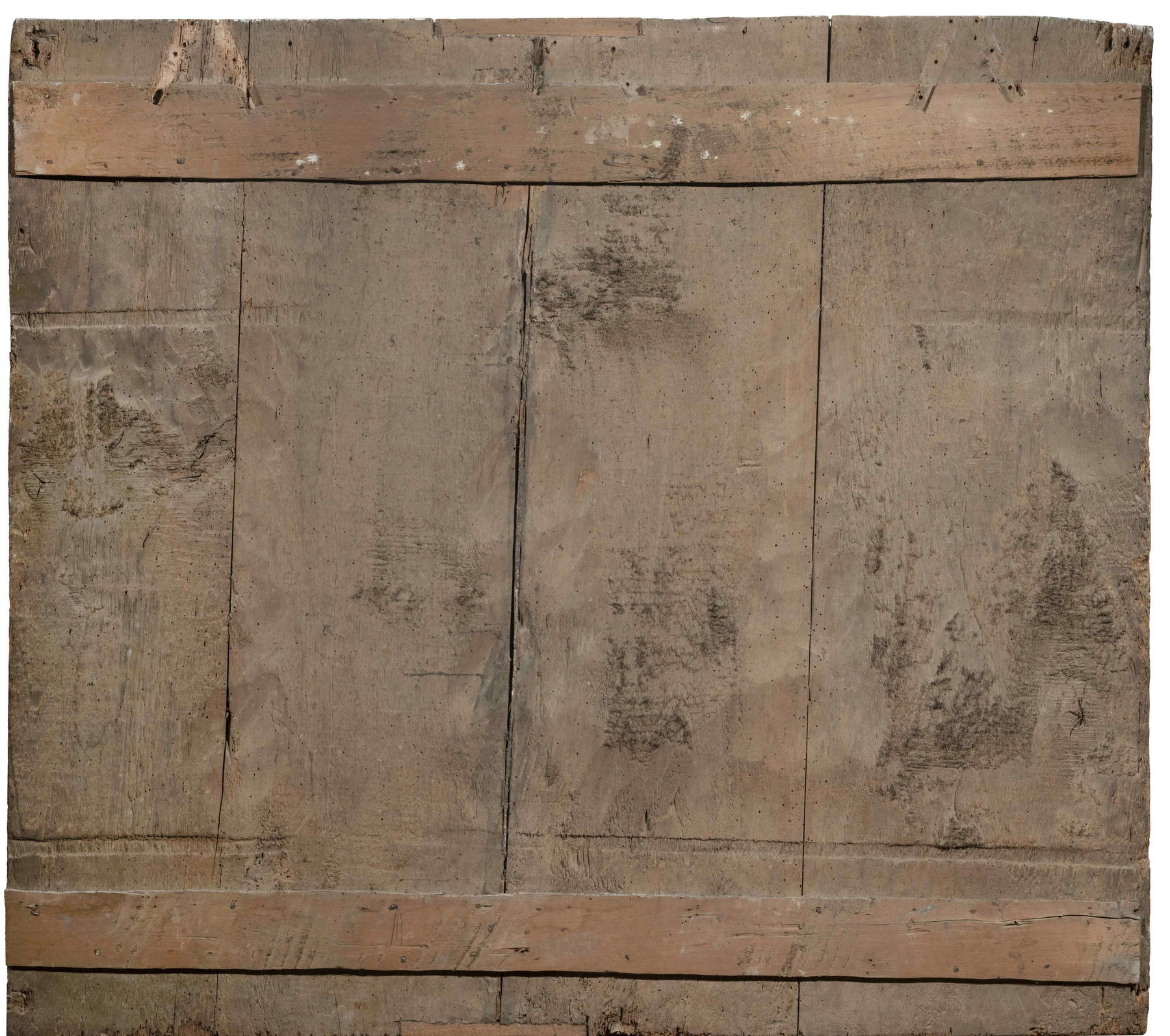 El reverso del cuadro antes de la restauración