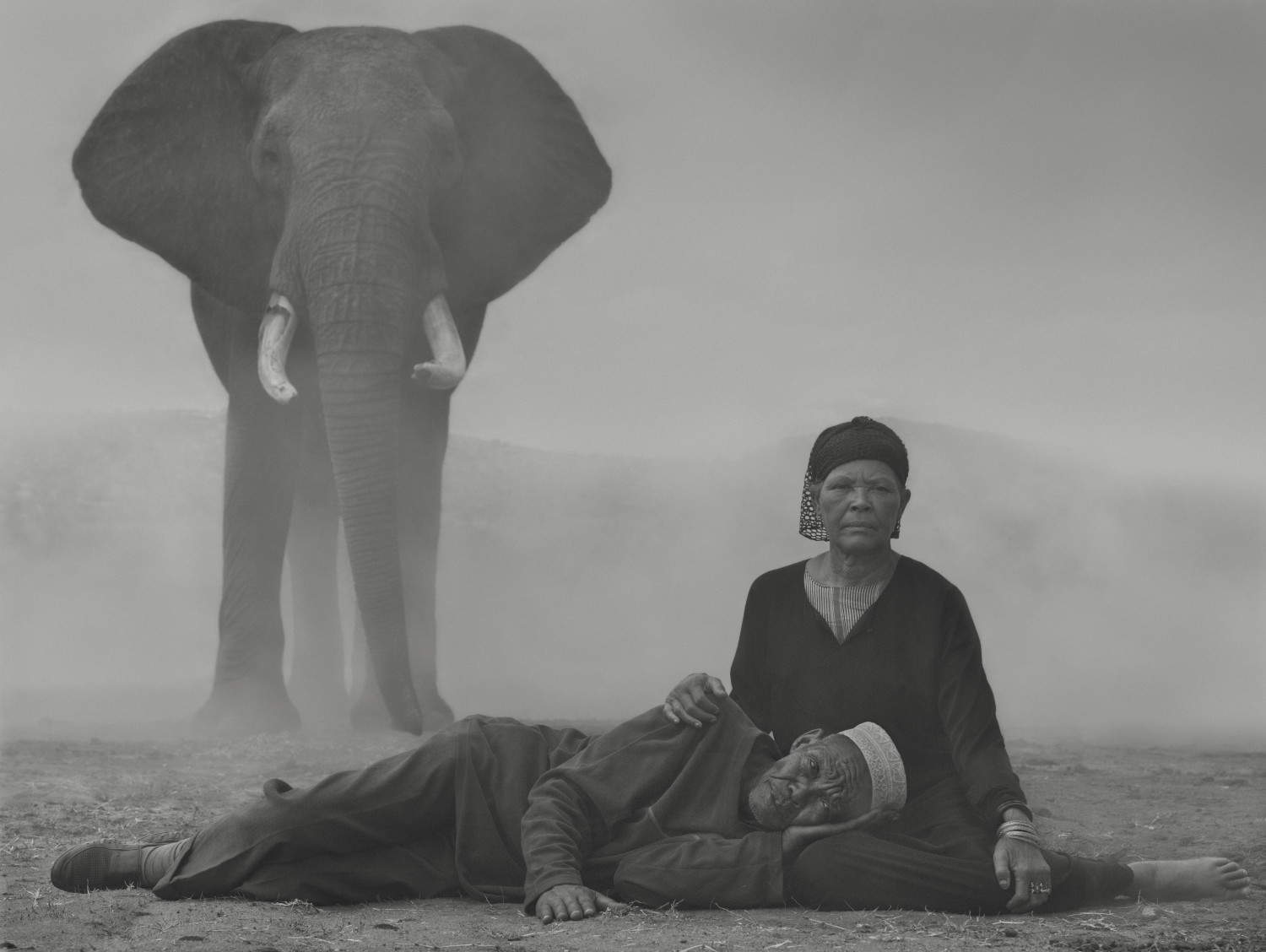 Nick Brandt, Fatuma, Ali and Bupa, Kenya (2020) &copy; Nick Brandt