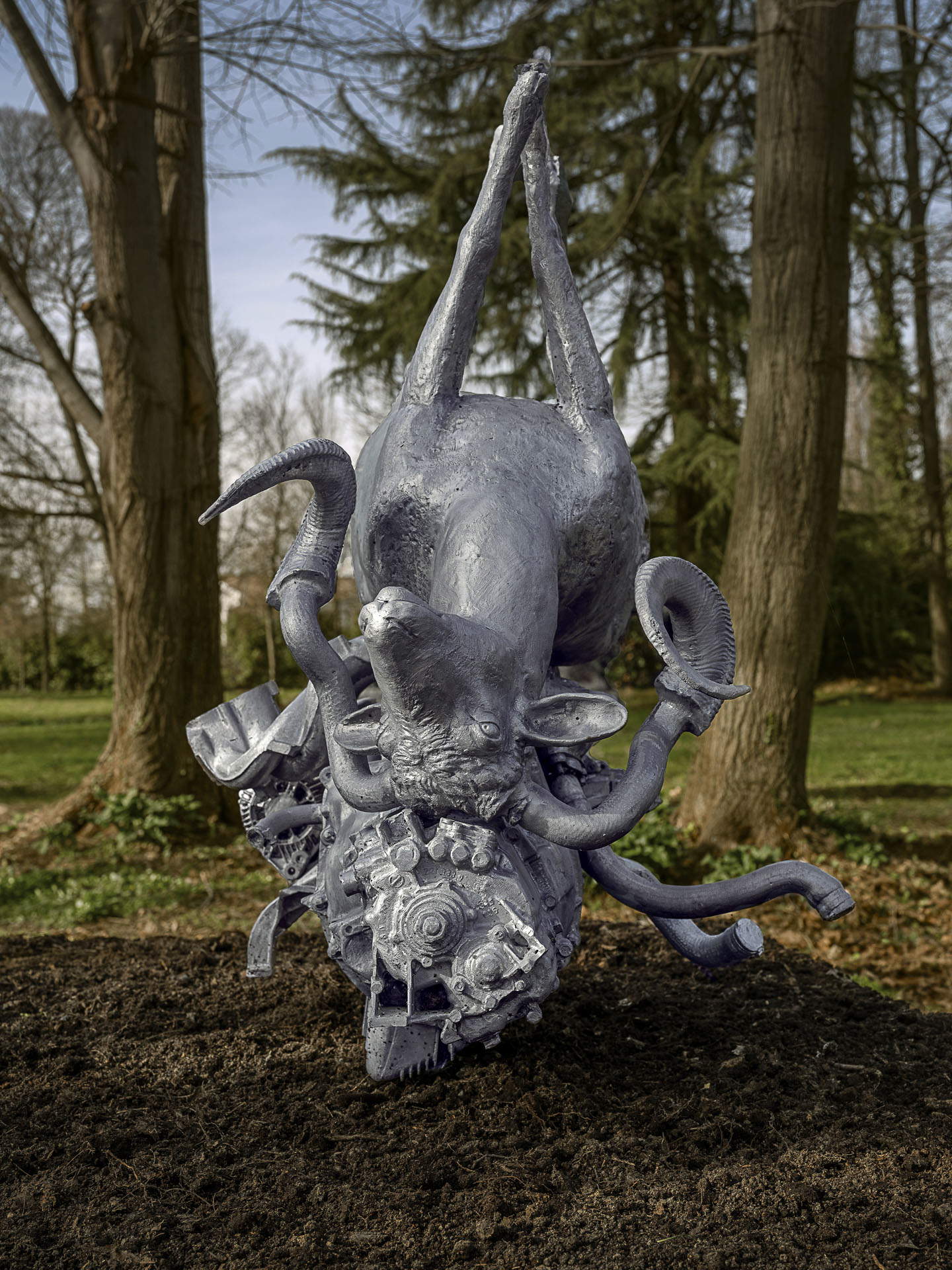 Nico Vascellari, Horse Power (Ram) (2023) &copy; Andrea Garuti