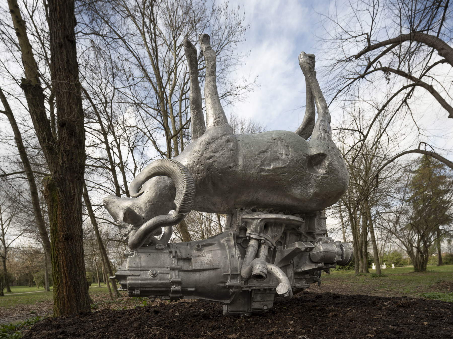 Nico Vascellari, Horse Power (Ram) (2023) &copy; Andrea Garuti