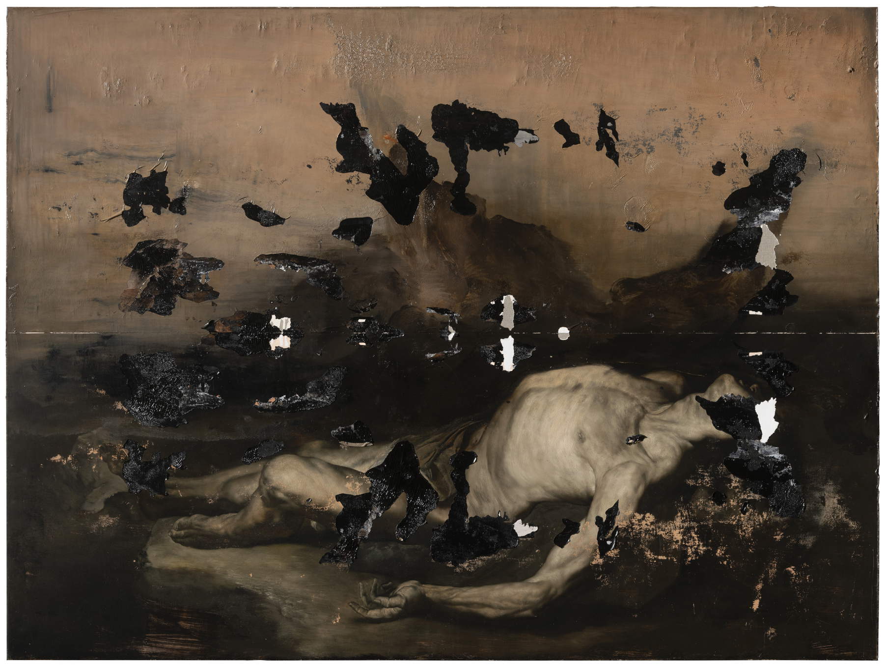 Nicola Samor&igrave;, Marlene (2023; olio su tela, 150 x 200 cm). Foto &copy; Rolando Paolo Guerzoni