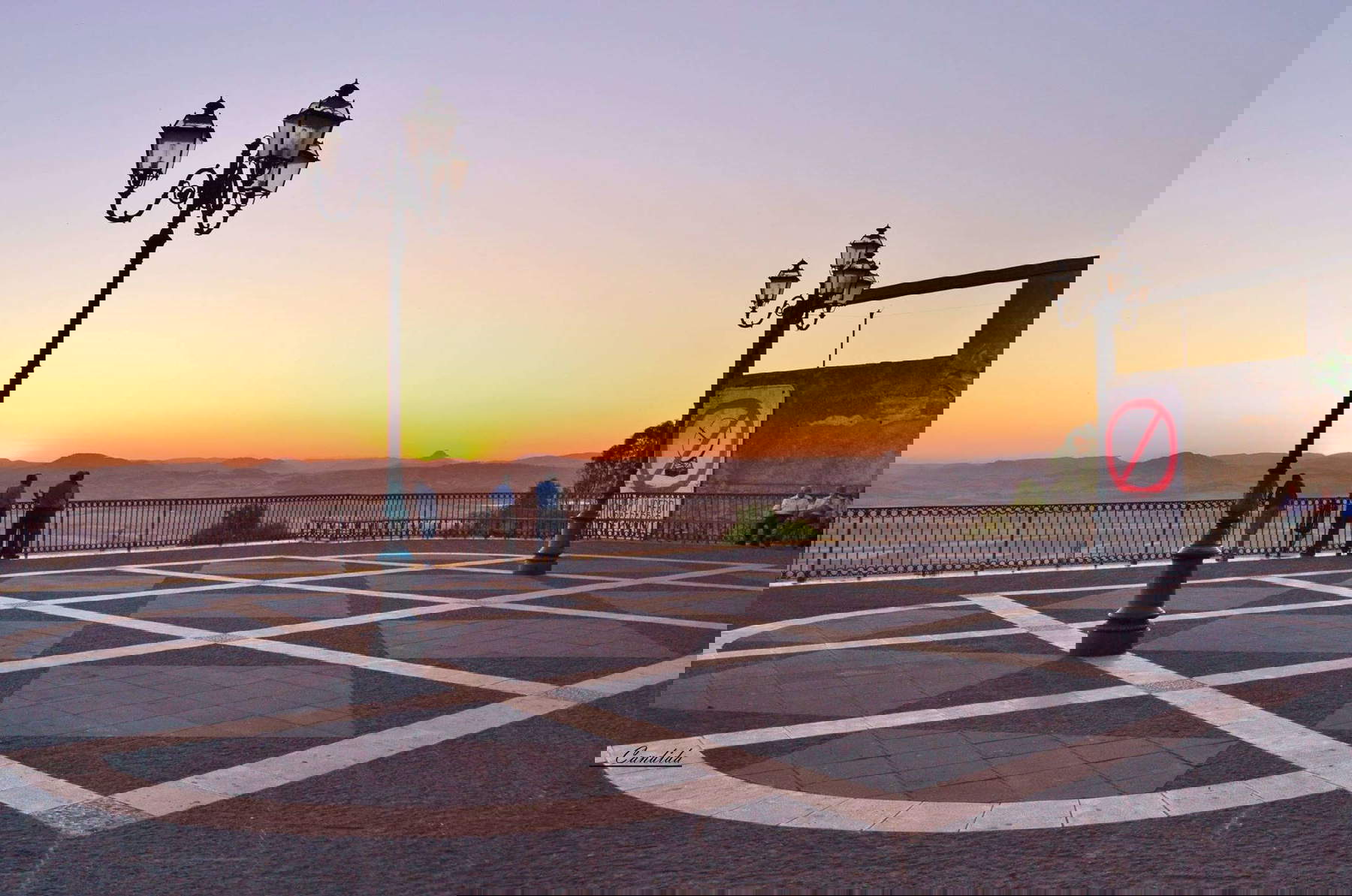 Niscemi, la terraza Belvedere, se derrumbó con el corrimiento de tierras. Foto: Pro Loco Niscemi