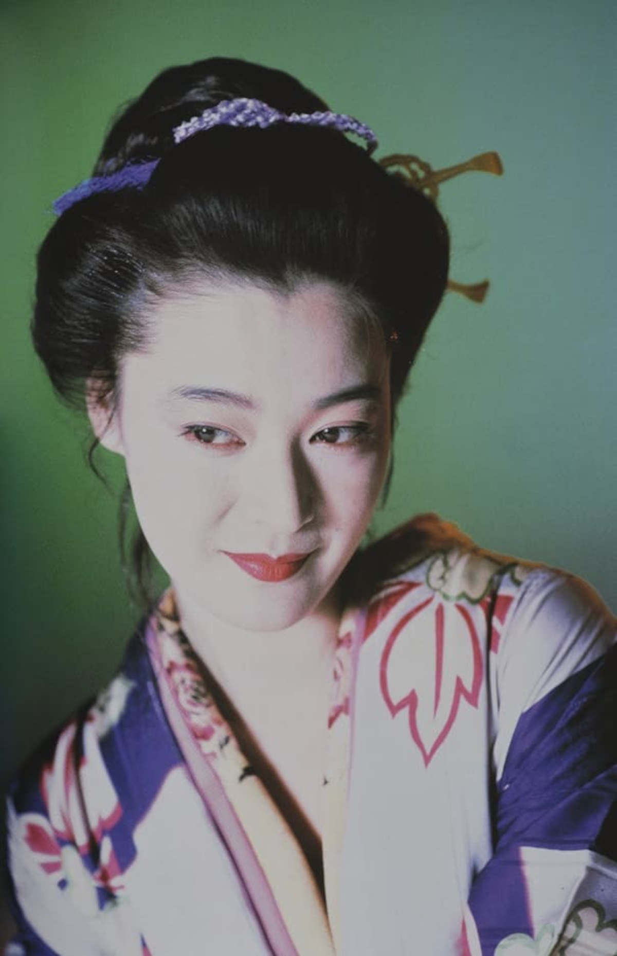Nobuyoshi Araki, Porträt (aus „Naked Face“) (2002; Cibachrome-Abzug, 58,5 x 47,5 cm)