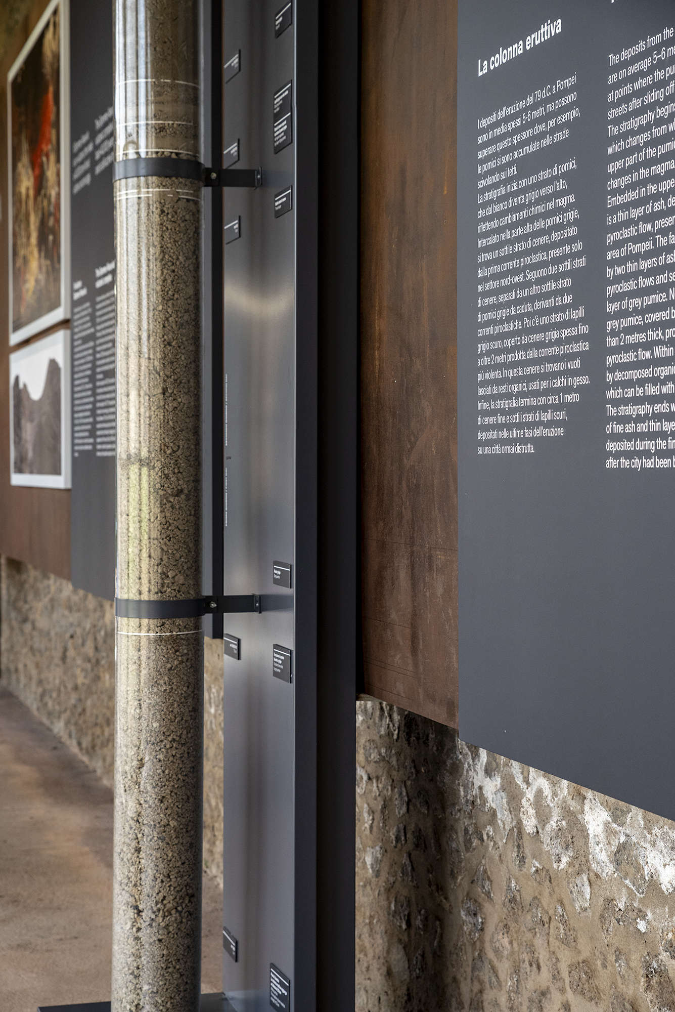 Le parcours dédié aux moulages des victimes de l'éruption du Vésuve en 79 après J.-C. Photo : Parc archéologique de Pompéi