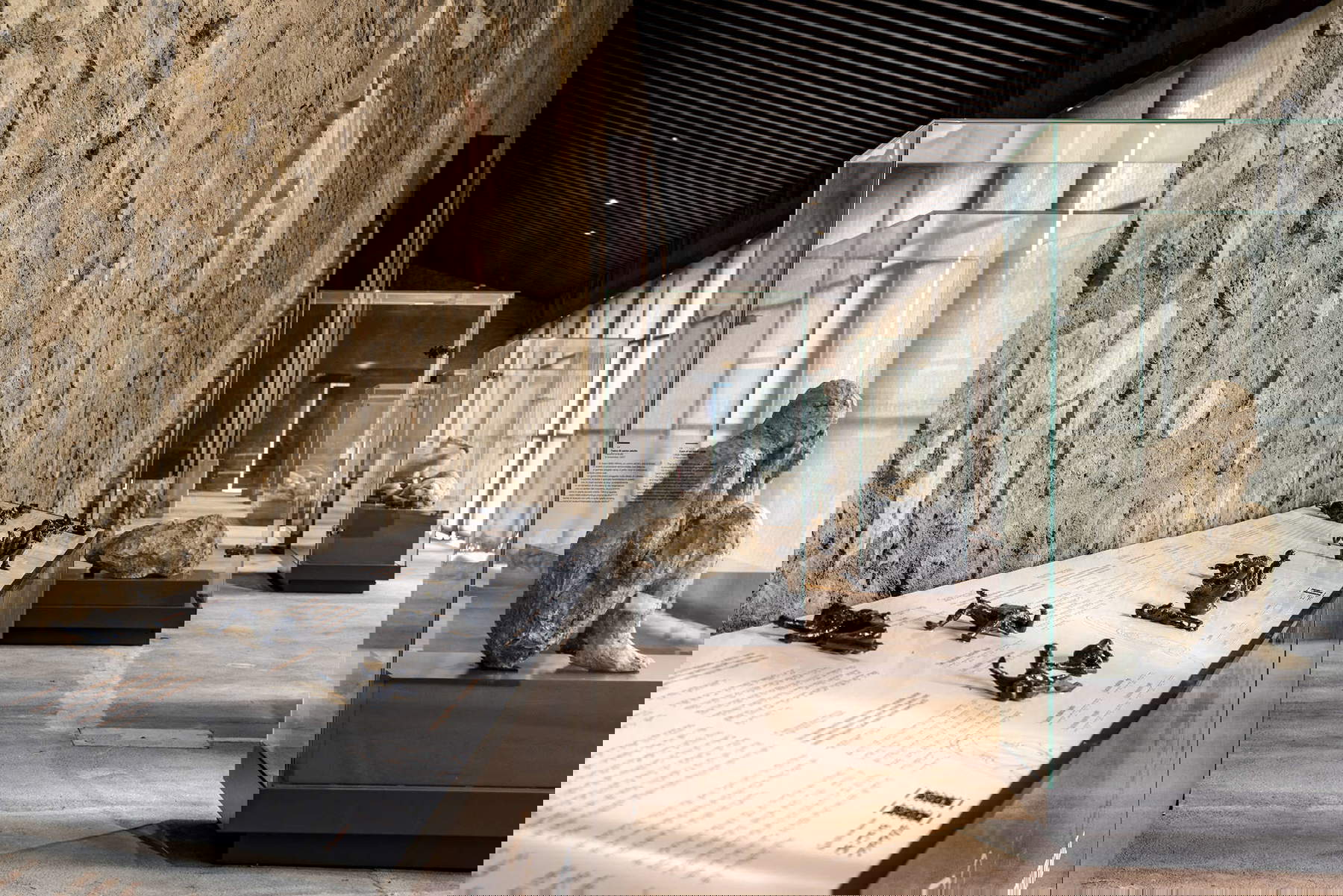 Le parcours dédié aux moulages des victimes de l'éruption du Vésuve en 79 après J.-C. Photo : Parc archéologique de Pompéi