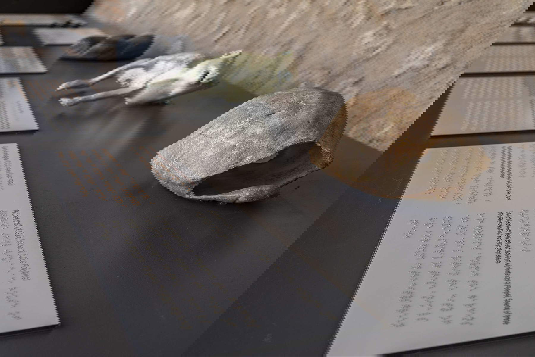 Le parcours dédié aux moulages des victimes de l'éruption du Vésuve en 79 après J.-C. Photo : Parc archéologique de Pompéi