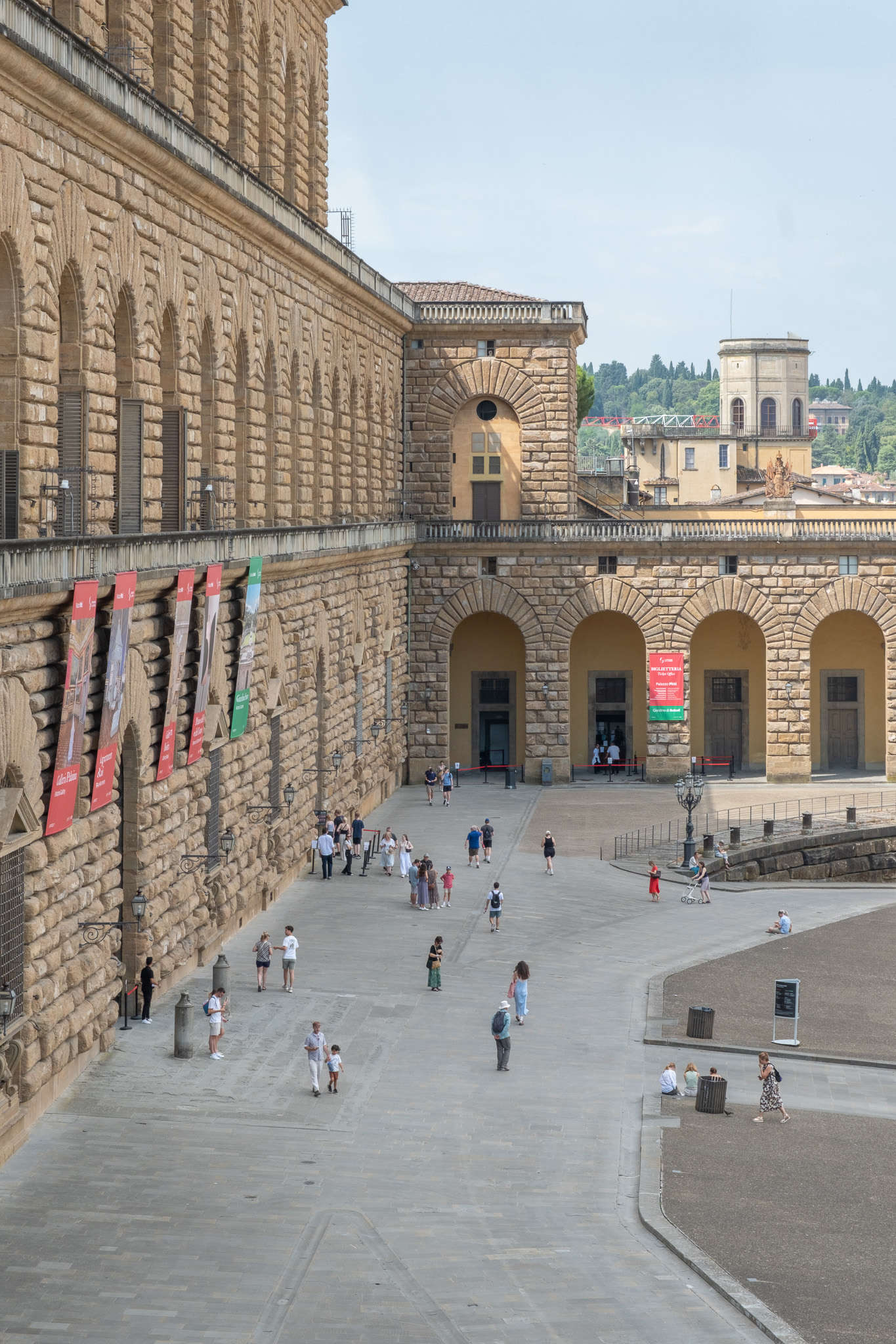 Le palais Pitti, la nouvelle entrée