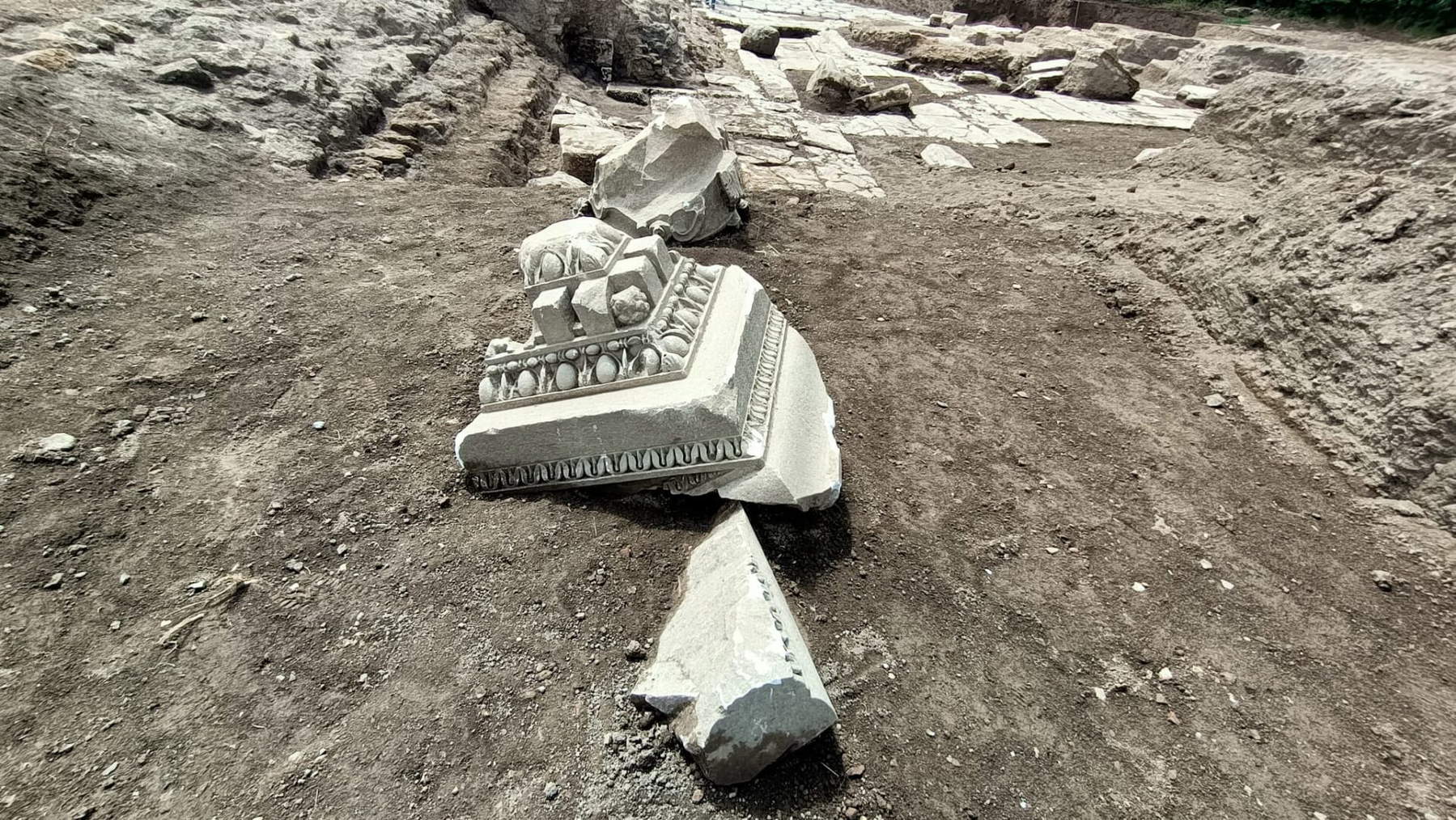 Architectural fragments of the excavationArchitectural fragments of the excavation