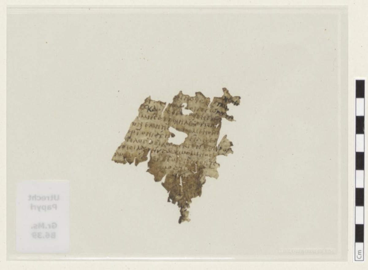 Die Rückseite des Fragments auf Pergament. Foto: Universität Utrecht