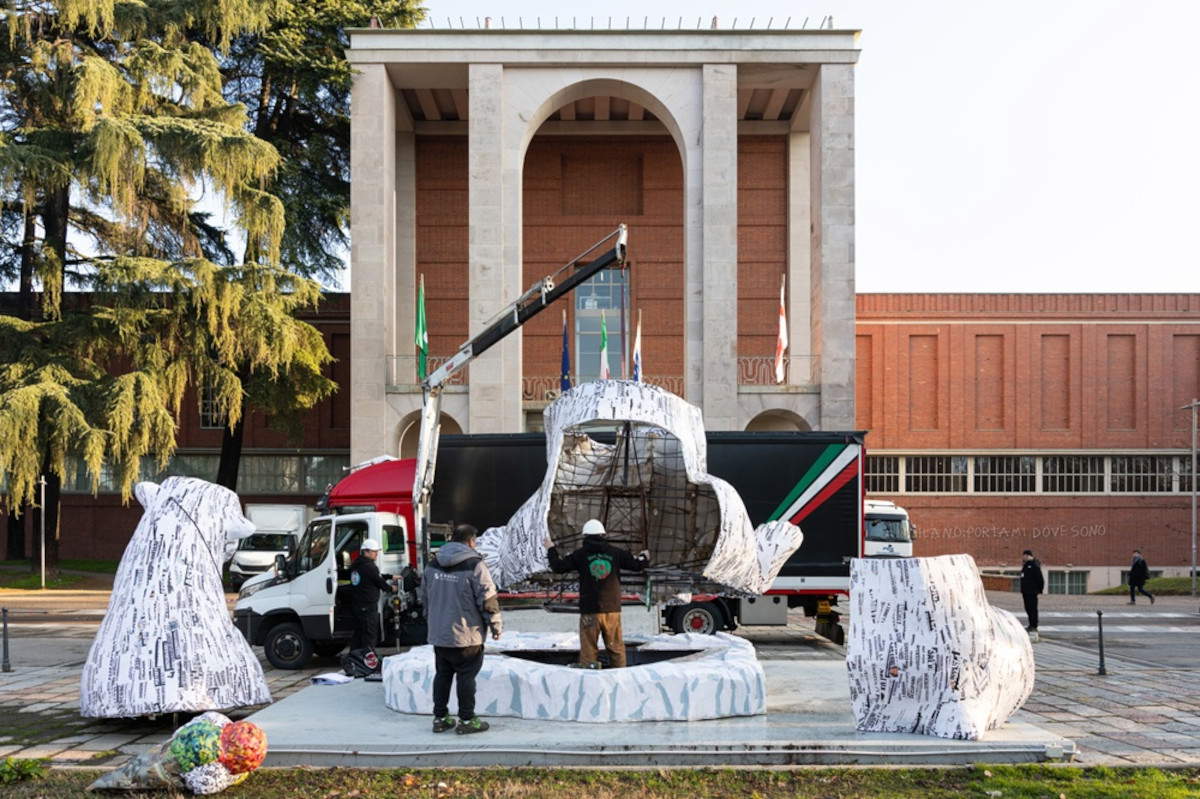 Jacopo Allegrucci's polar bear. Photo: Gianluca Di Ioia - GDI STUDIO