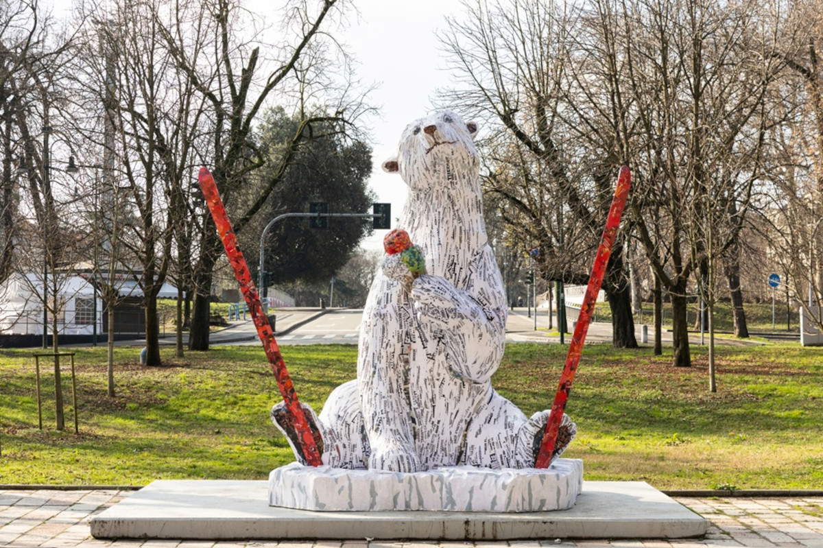 Jacopo Allegrucci's polar bear. Photo: Gianluca Di Ioia - GDI STUDIO