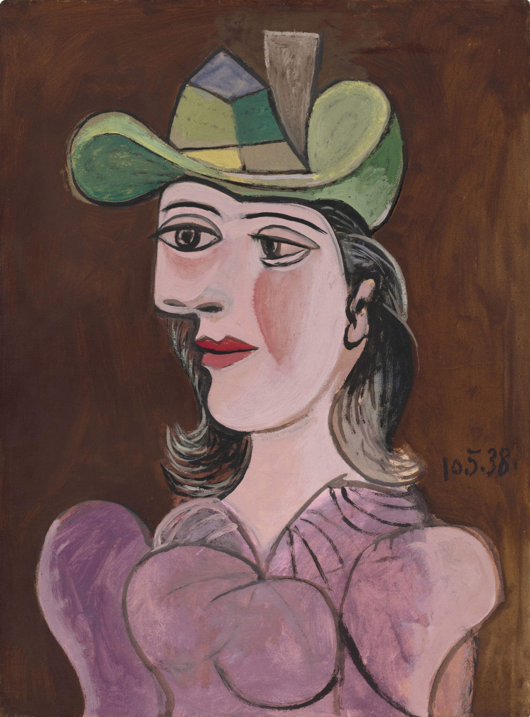 Pablo Picasso, Buste de femme (May 10, 1938; oil on paper backed on canvas, 78.7 x 60.5 cm) Photo: &copy; Sotheby's