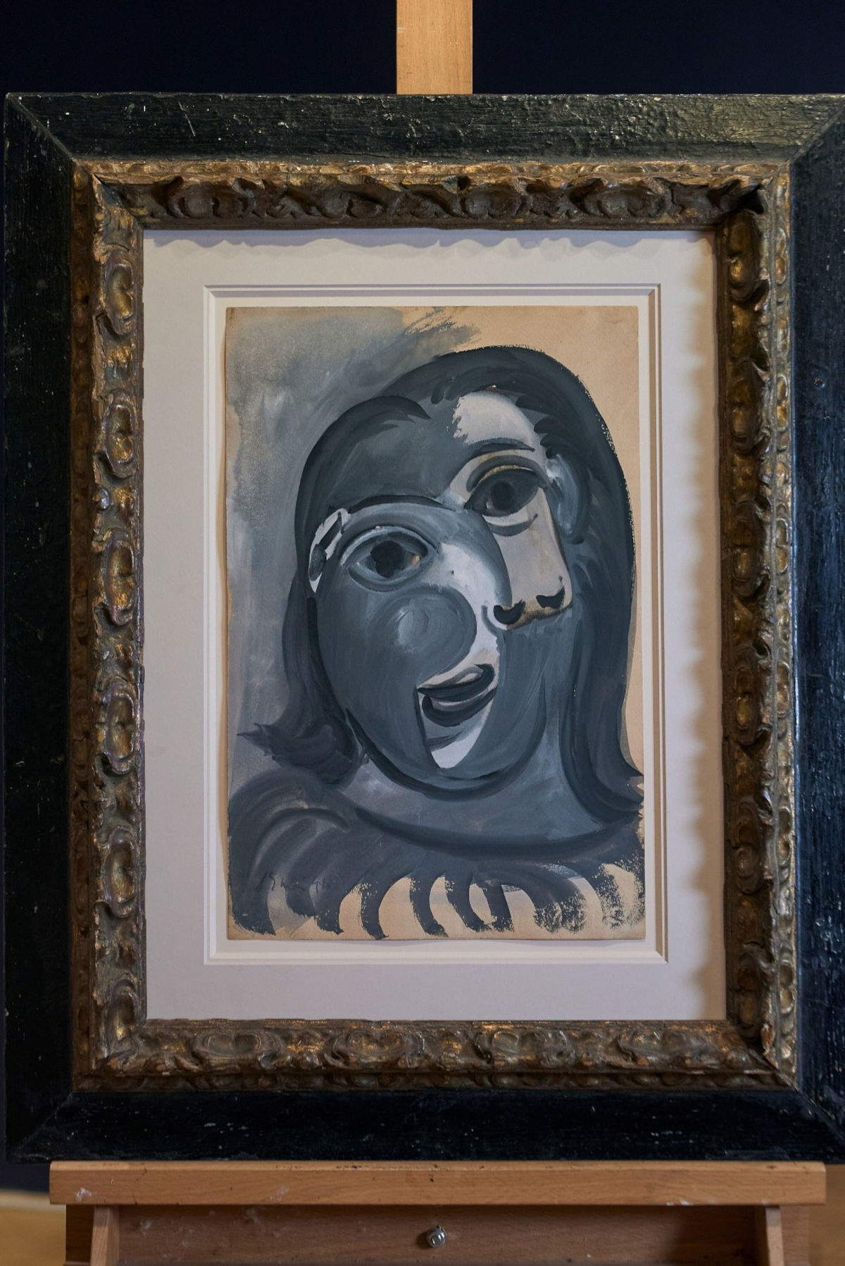 Pablo Picasso, T&ecirc;te de femme (1941; gouache on paper, 38.9 x 25.4 cm) Photo: &copy; Succession Picasso, Paris 2025