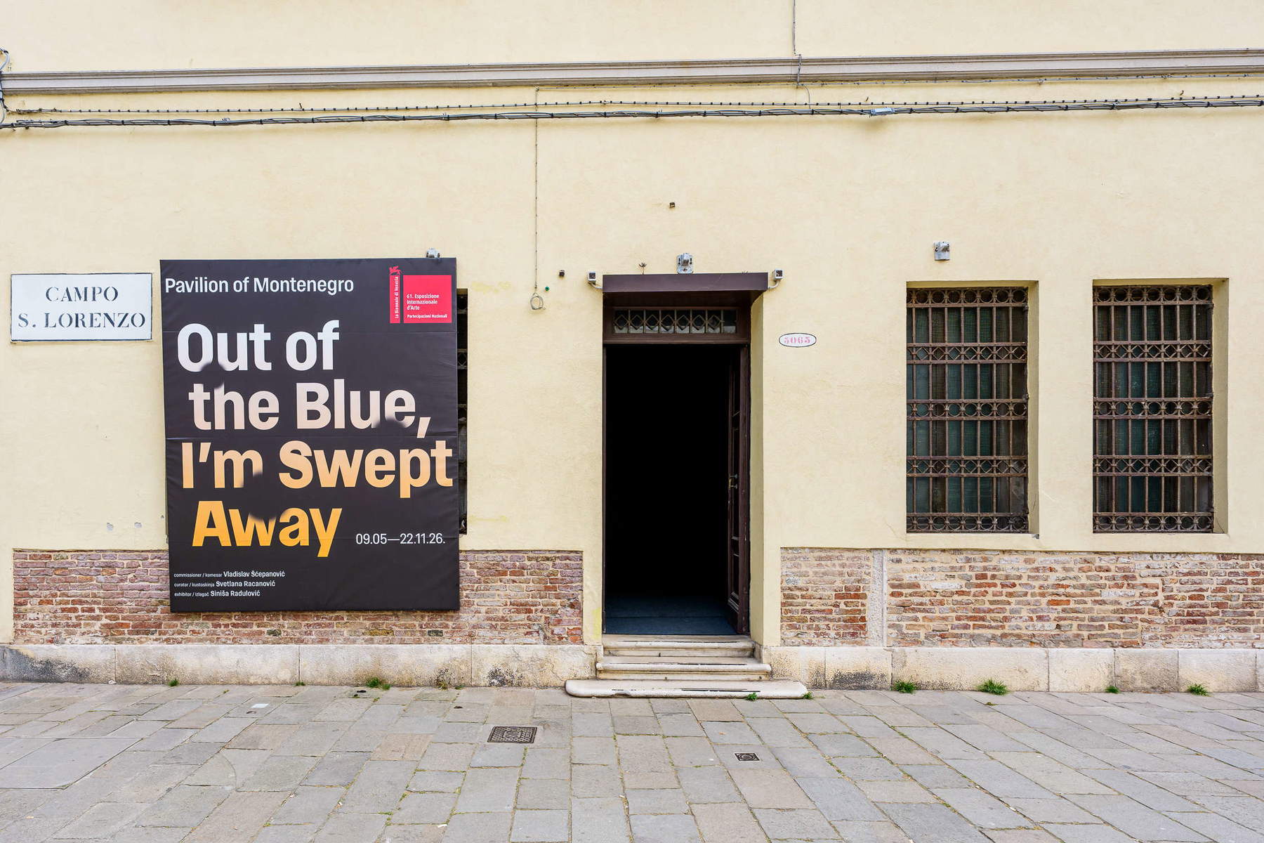 Pavilion of Montenegro at the Venice Biennale 2026. Photo: Andrea Avezz&ugrave;