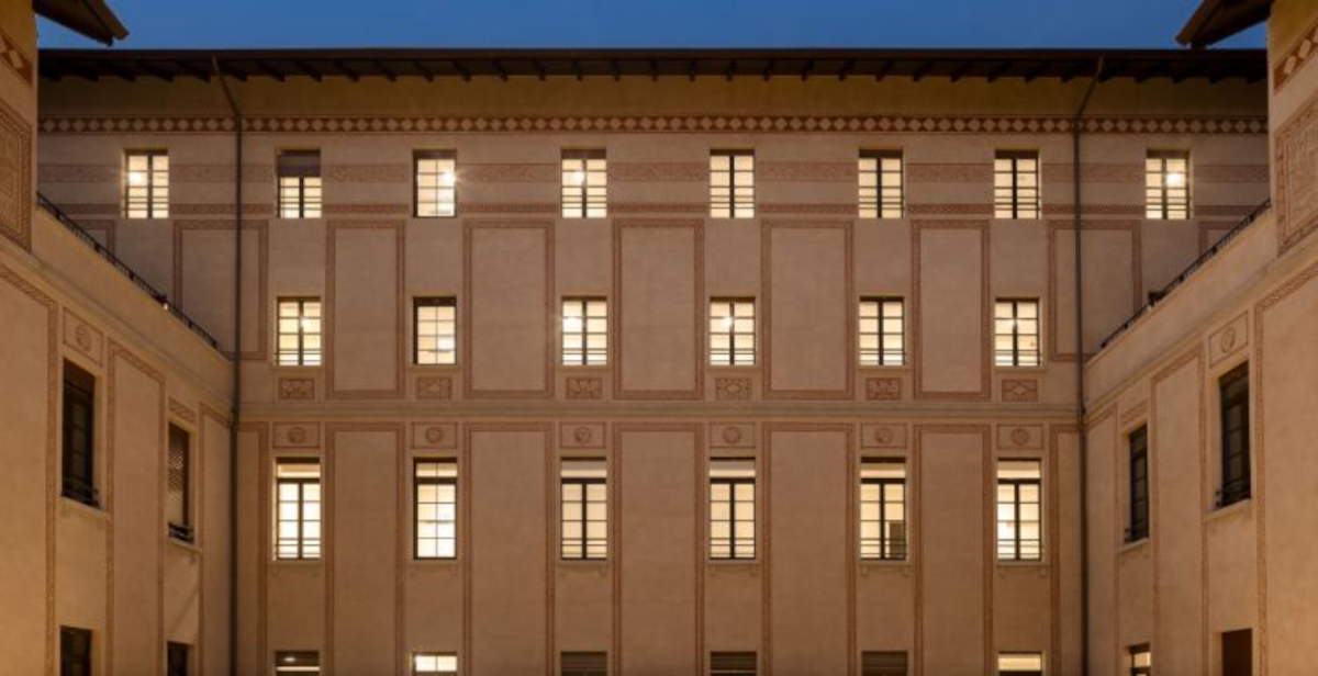 Mailand, die Restaurierung des Palazzo Mercalli, des neuen Sitzes der Universität von Mailand, ist abgeschlossen