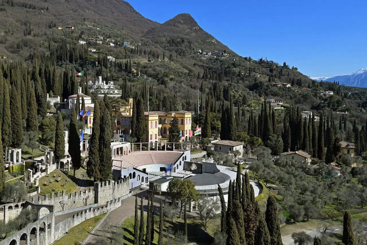 Blick auf das Vittoriale degli Italiani
