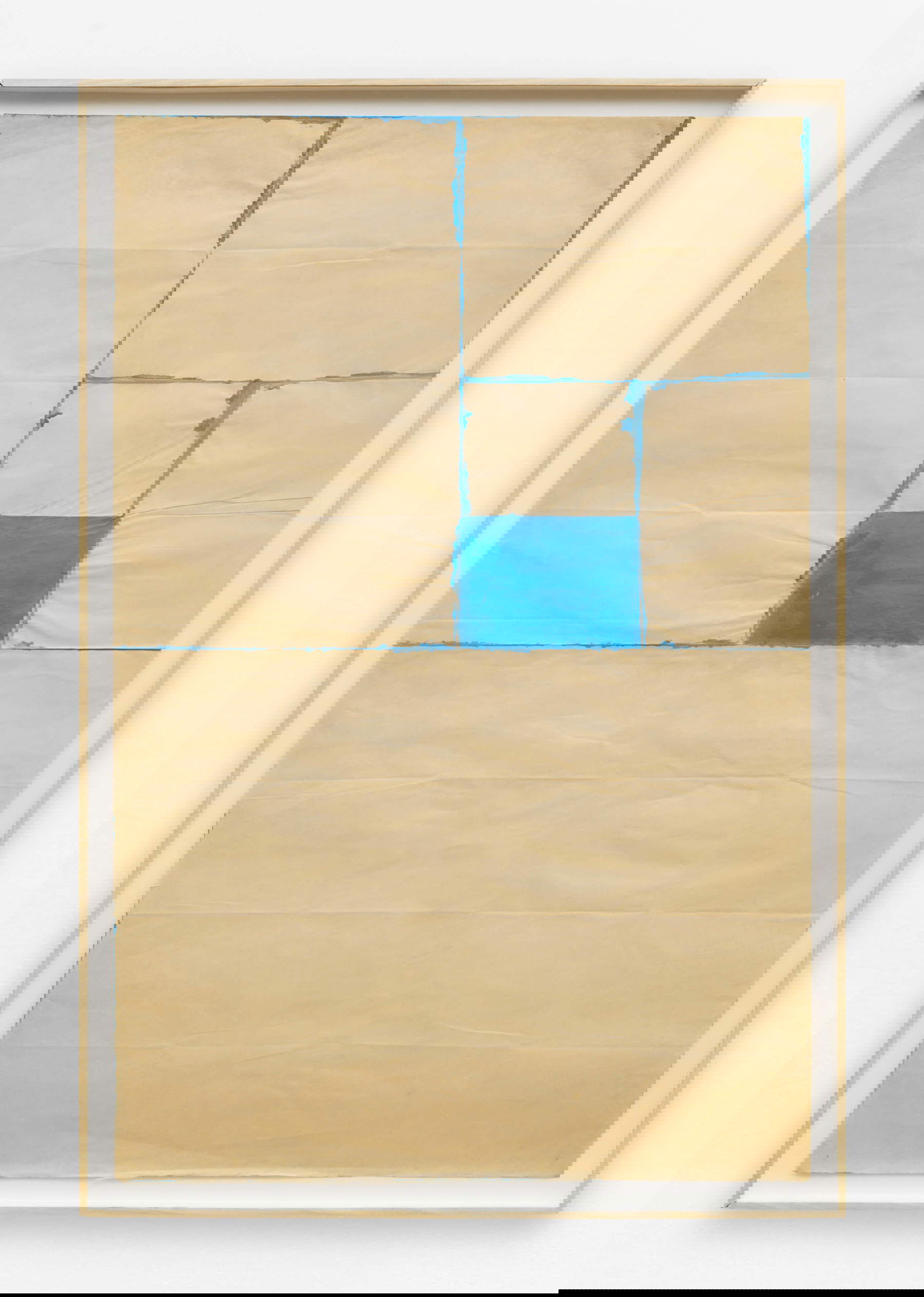 Patrick Saytour, Pliage (1968; Acryl auf gefaltetem Papier, 100 x 64 cm) &copy; A.Mole