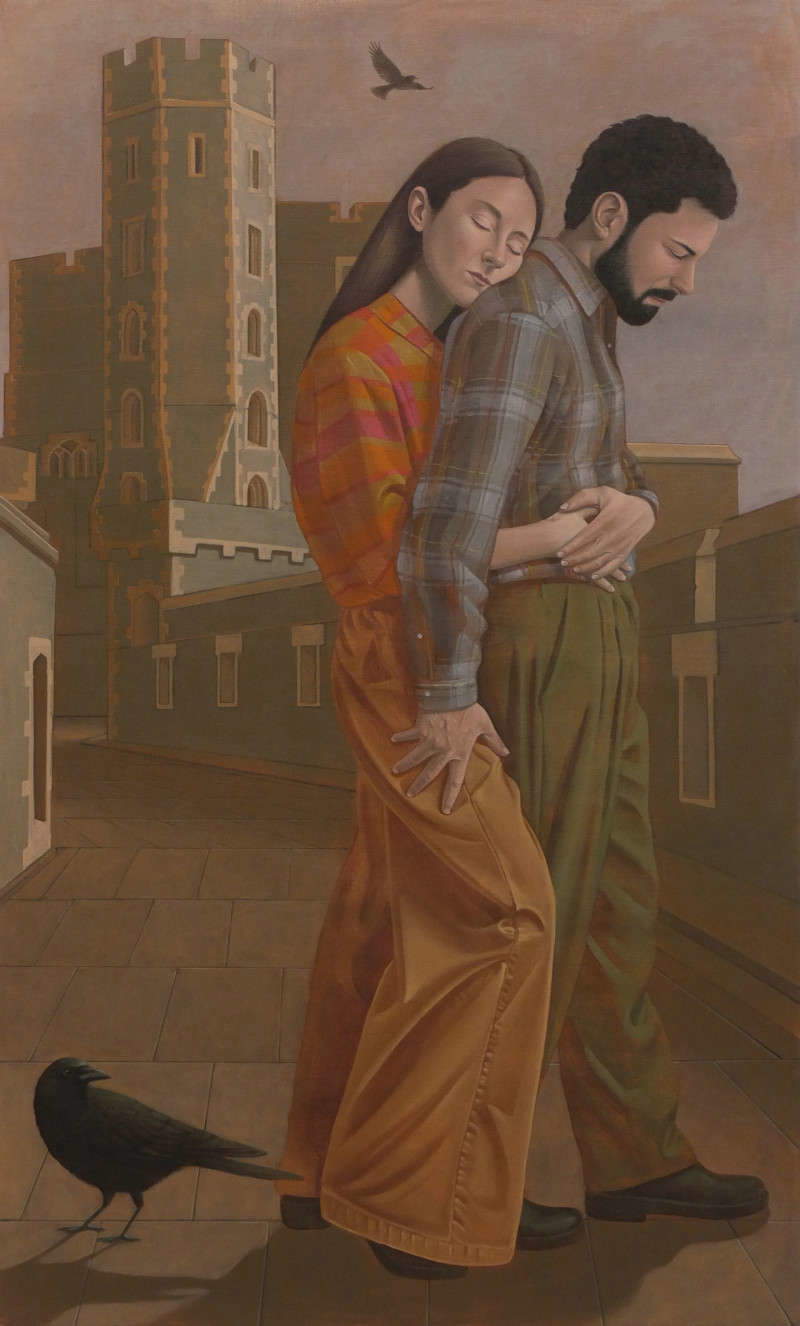 Patrizio Di Massimo, Zwischen uns (2025; Öl auf Leinen). Mit freundlicher Genehmigung des Künstlers und von Rodolphe Janssen, Brüssel