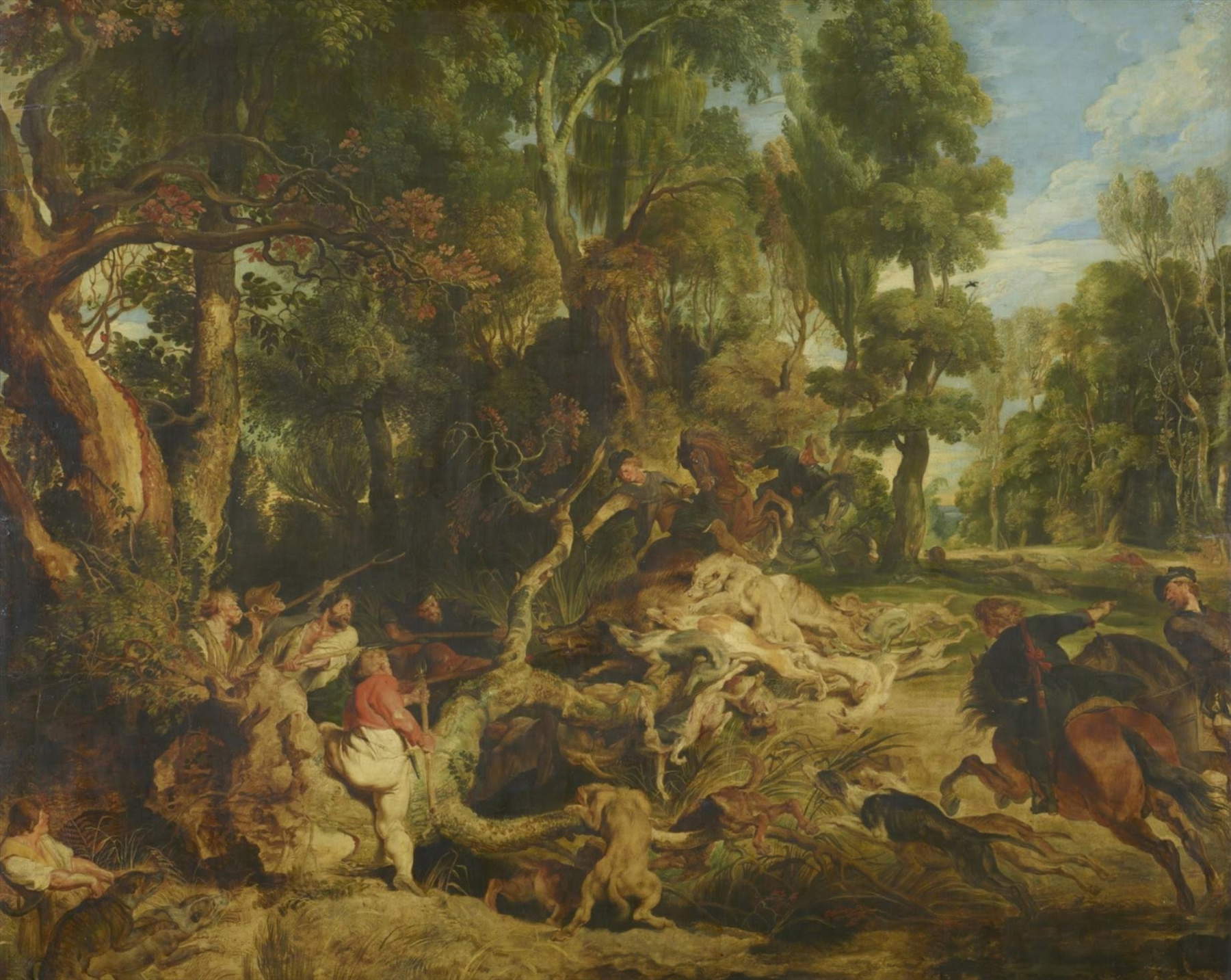 Peter Paul Rubens, The Boar Hunt (1616-1618) Courtesy of the Gem&auml;ldegalerie Alte Meister, Dresden
