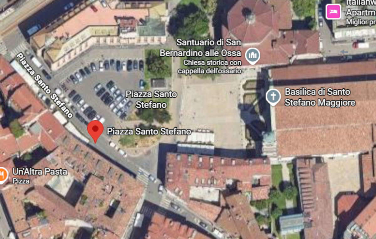 La plaza hoy. Imagen: Google Maps