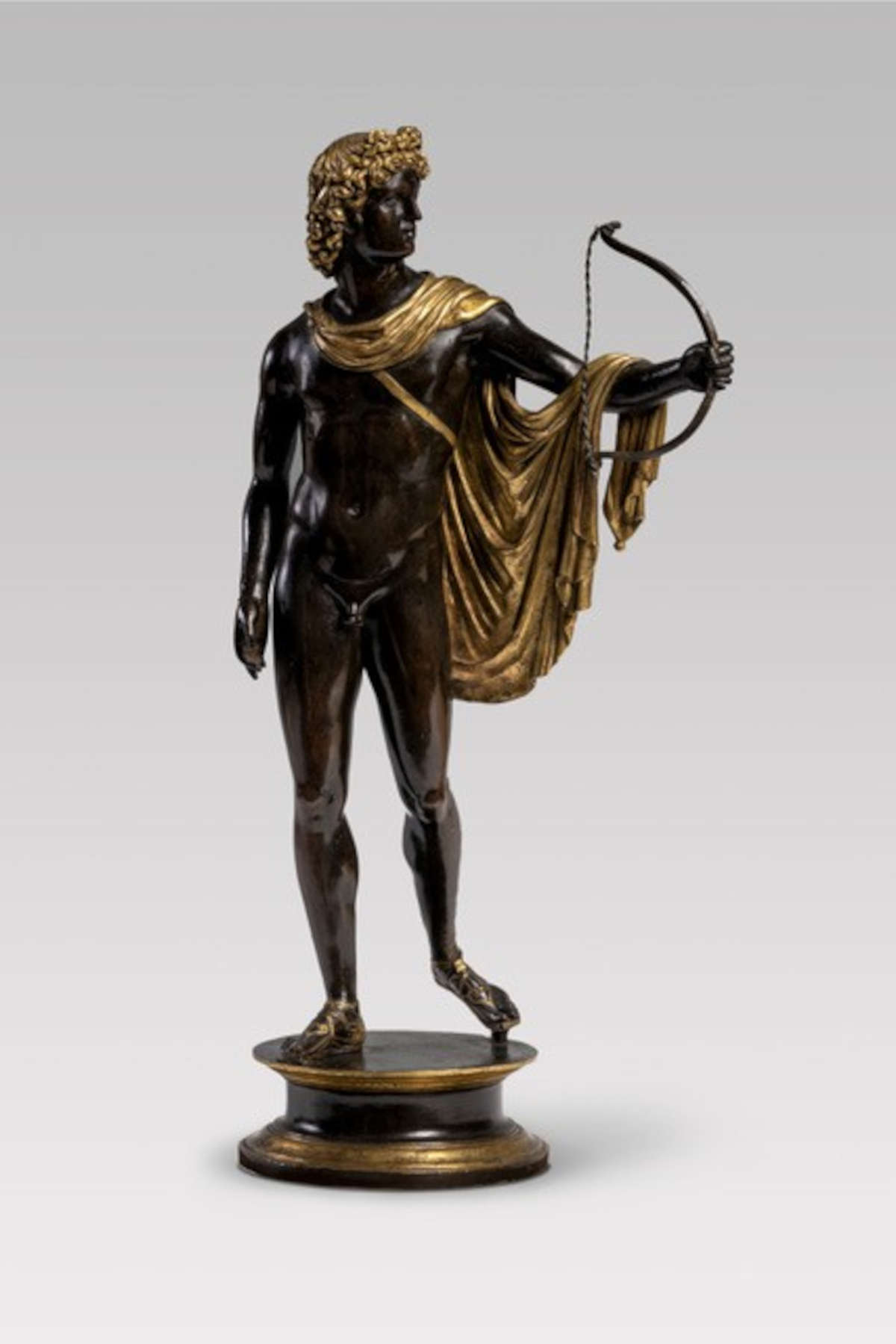 Pier Jacopo Alari Bonacolsi, Apollon du Belvédère (vers 1498-1502 ; bronze ; Venise, Galerie Franchetti à la Ca' d'Oro)