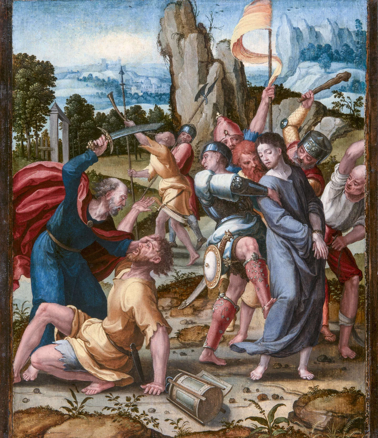 Pieter Coecke van Aelst, Capture of Christ (c. 1535; oil on panel, 49 x 39.5 cm)
