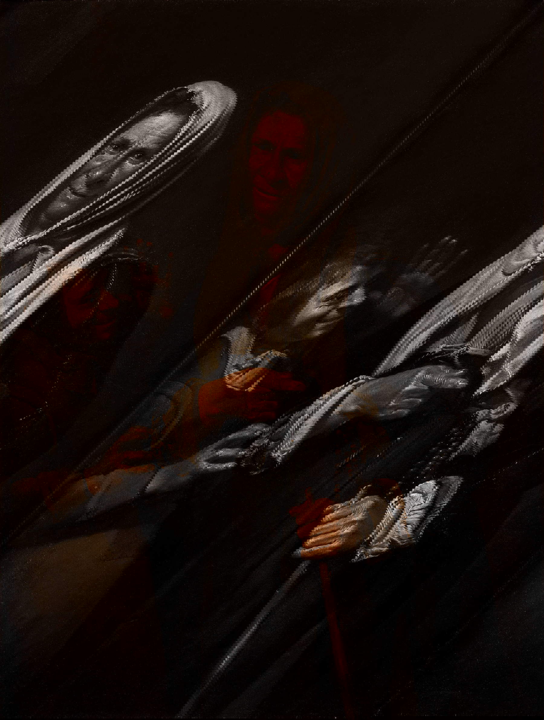 Pietro Bellotti, Vecchia popolana (1680-1690 circa; olio su tela, 117 x 89 cm; Calvagese della Riviera, MarteS Museo d&rsquo;Arte Sorlini)