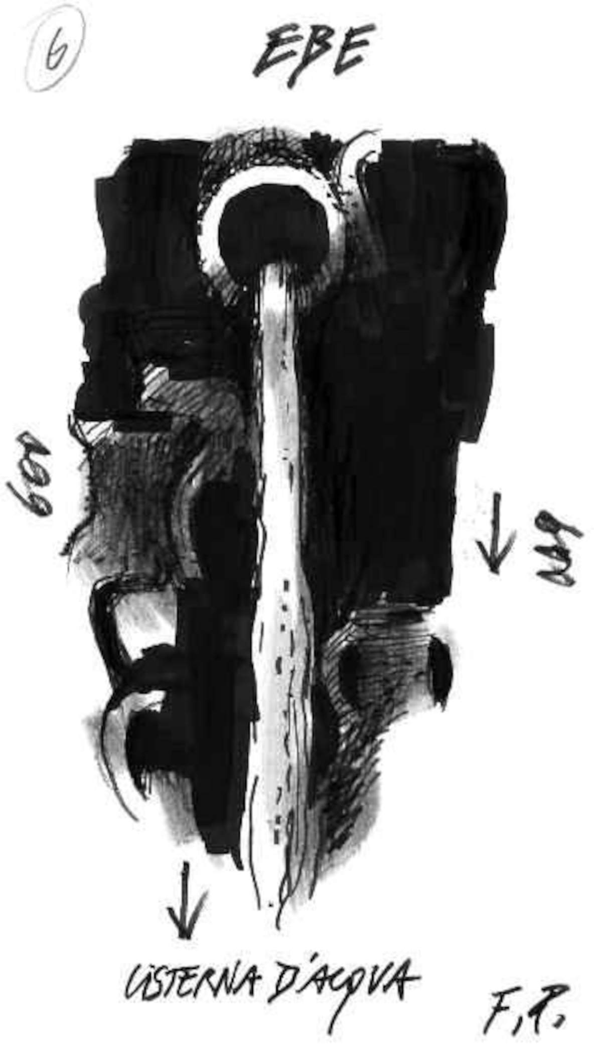 Fabrizio Plessi, Bozza per la proiezione Ebe, Monumenta (2012)